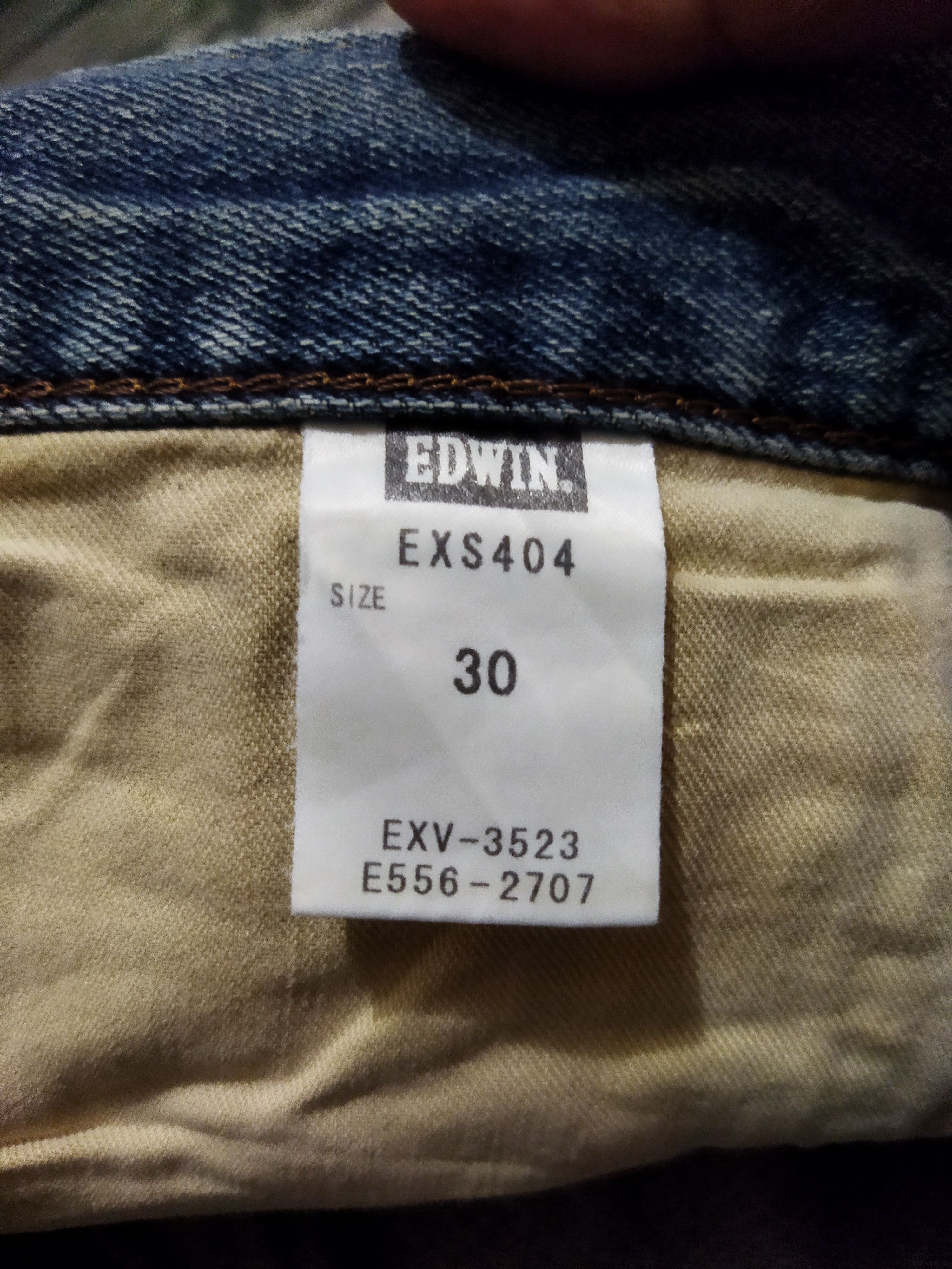 Edwin VINTAGE EDWIN EXS404 DISTRESSED FADED BLUE JEANS PANTS Size US 31 - 12 Thumbnail