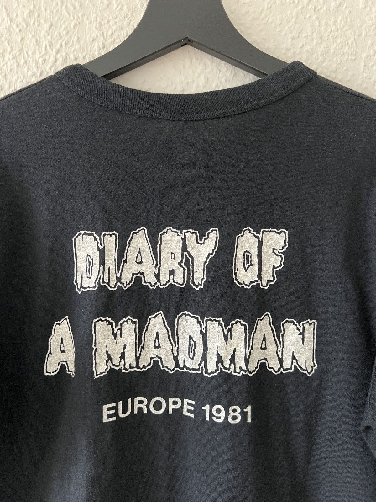 Ozzy Osbourne 1981 Ozzy Osbourne Diary of a Madman Europe Tee Size US L / EU 52-54 / 3 - 7 Thumbnail