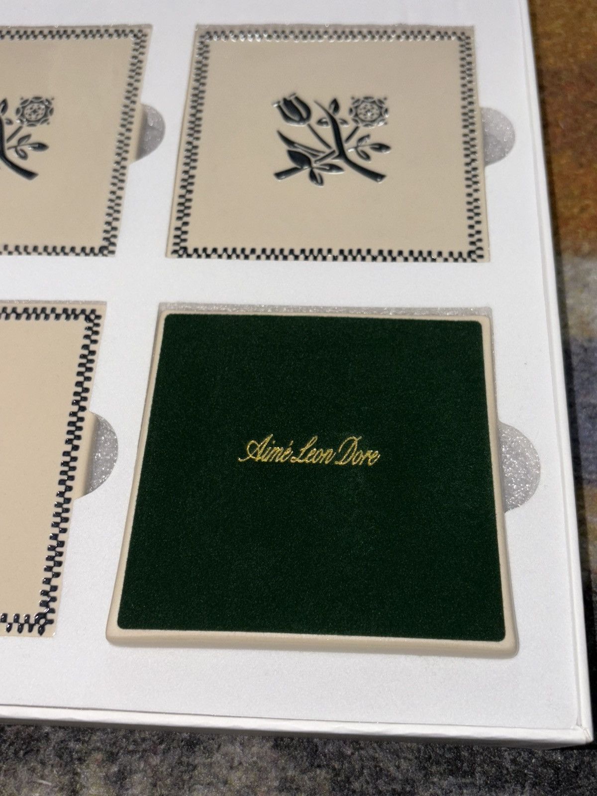 Aime Leon Dore Aime Leon Dore Crest Logo Coasters (Set of 4) Size ONE SIZE - 3 Thumbnail