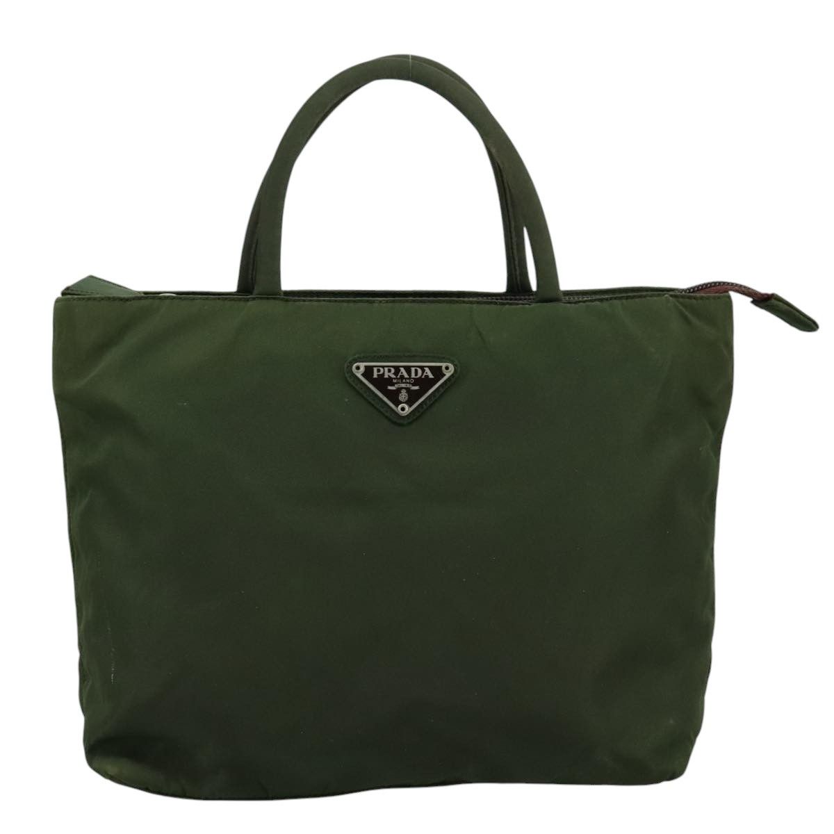 Prada Khaki Synthetic Handbag (Pre-Owned) Size ONE SIZE - 1 Thumbnail