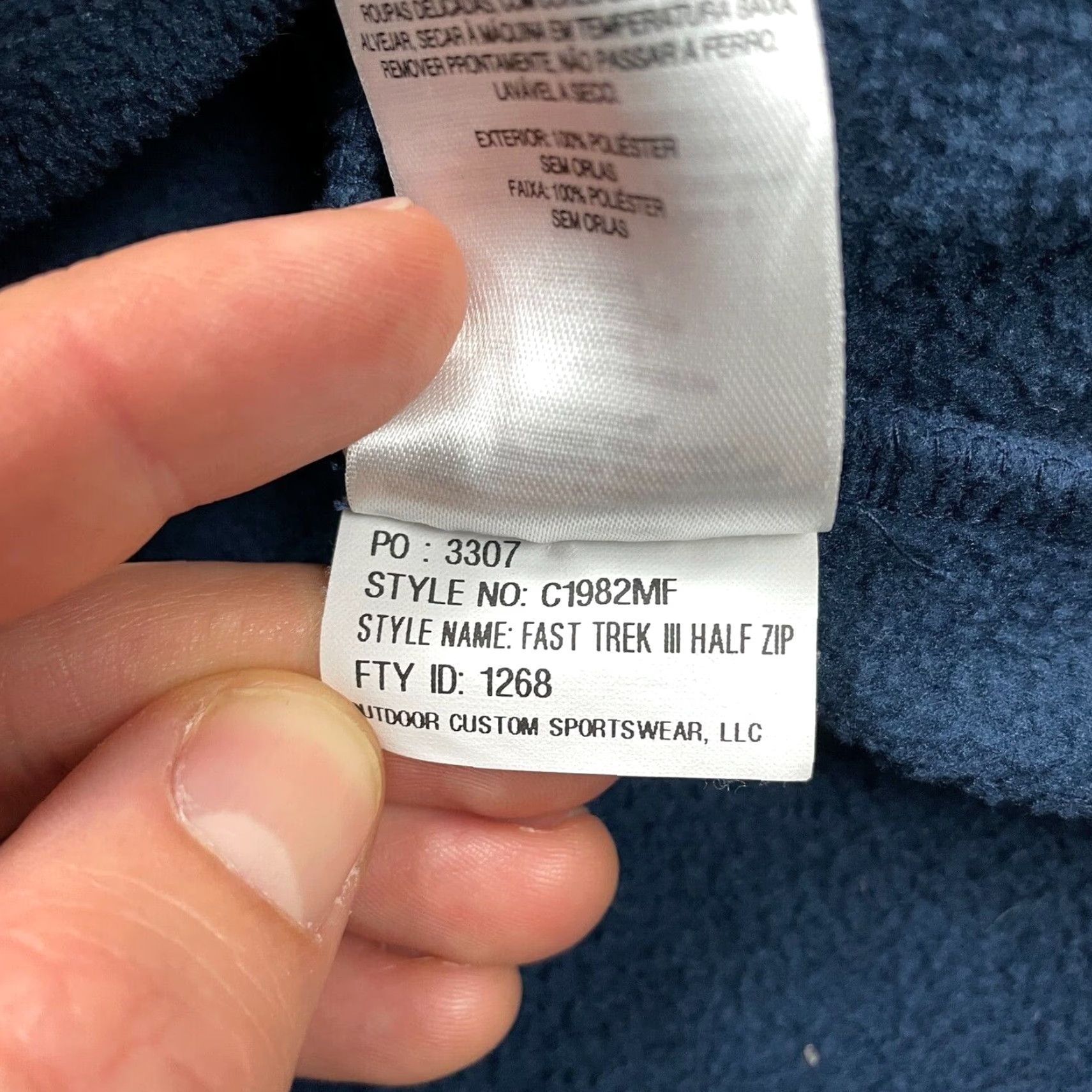 Vintage Columbia Jacket Mens 2XL Blue Fleece Half Zip Fast Trek III Busch Outdoor Hiking Size US XXL / EU 58 / 5 - 5 Thumbnail