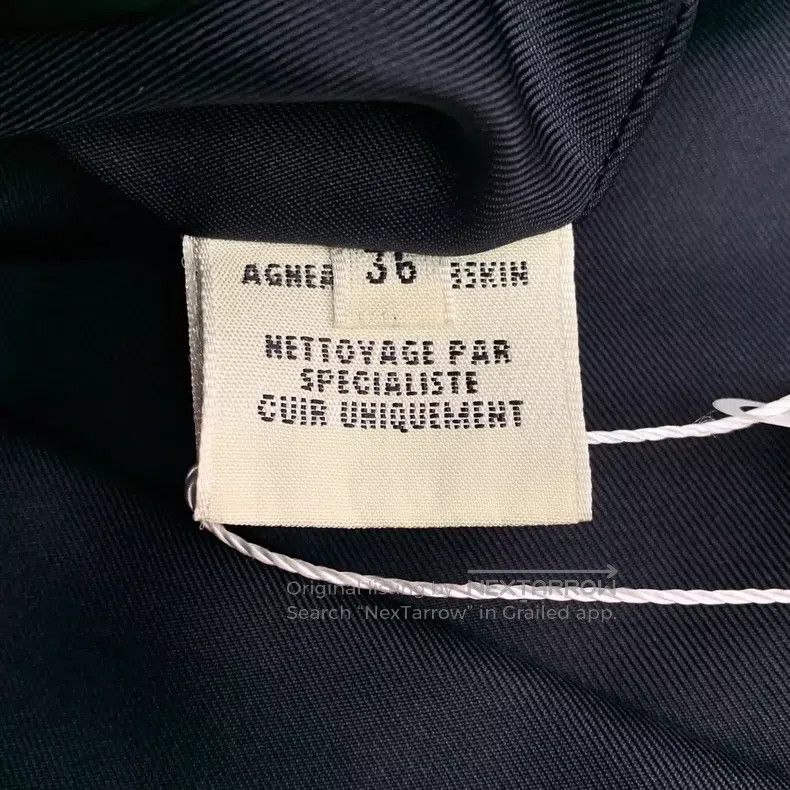 Hermes Hermes Black Lapel Single-Breasted Zip-Up Leather Jacket C Size XS / US 0-2 / IT 36-38 - 8 Thumbnail