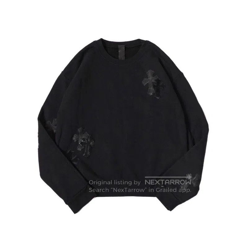 Chrome Hearts CHROME HEARTS Size S Multi-material patchwork cross sweater Size US S / EU 44-46 / 1 - 1 Thumbnail