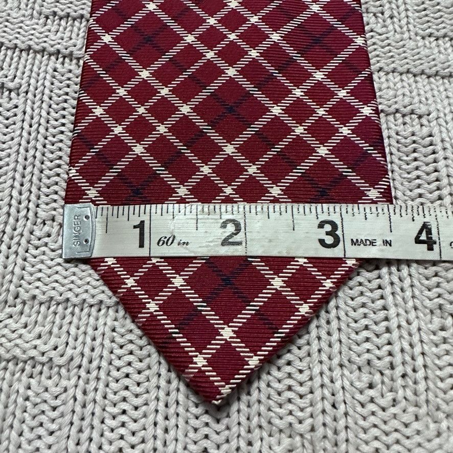 Brooks Brothers Brooks Brothers maroon plaid silk tie Size ONE SIZE - 5 Thumbnail