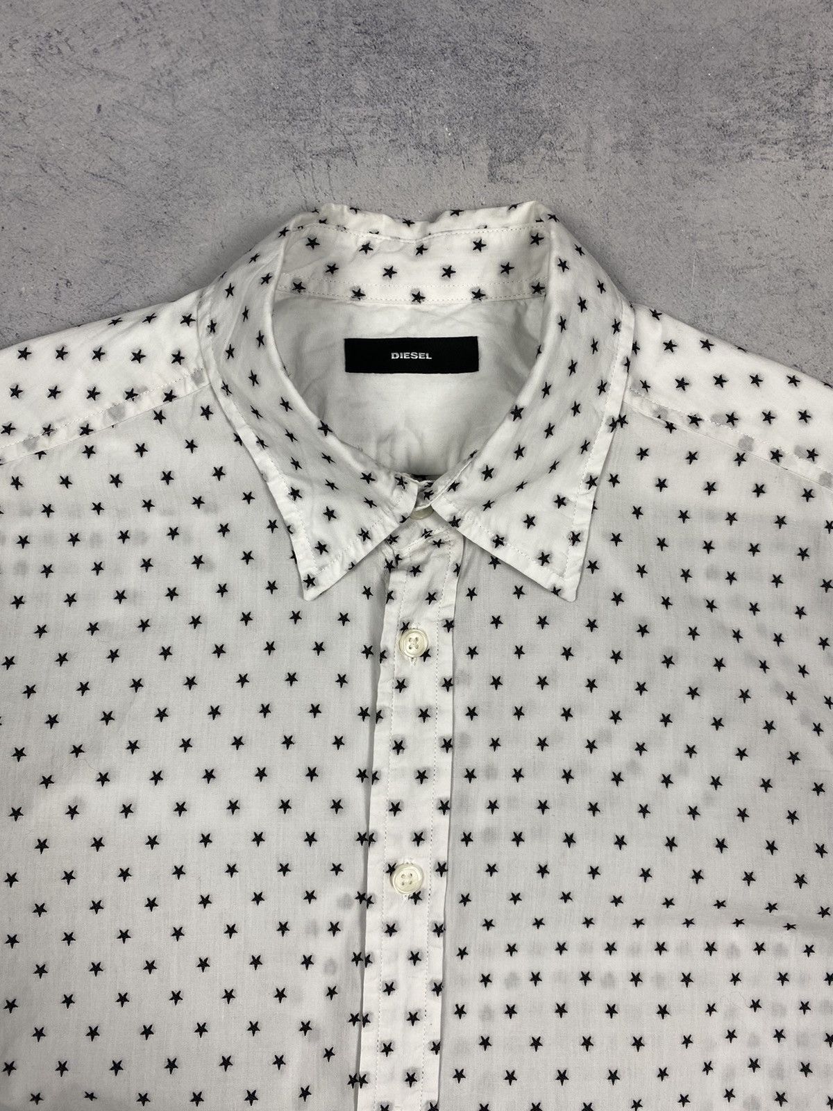 Diesel Diesel Star Monogram Print Button Up Long Sleeve Shirt Mens Size US XL / EU 56 / 4 - 7 Thumbnail
