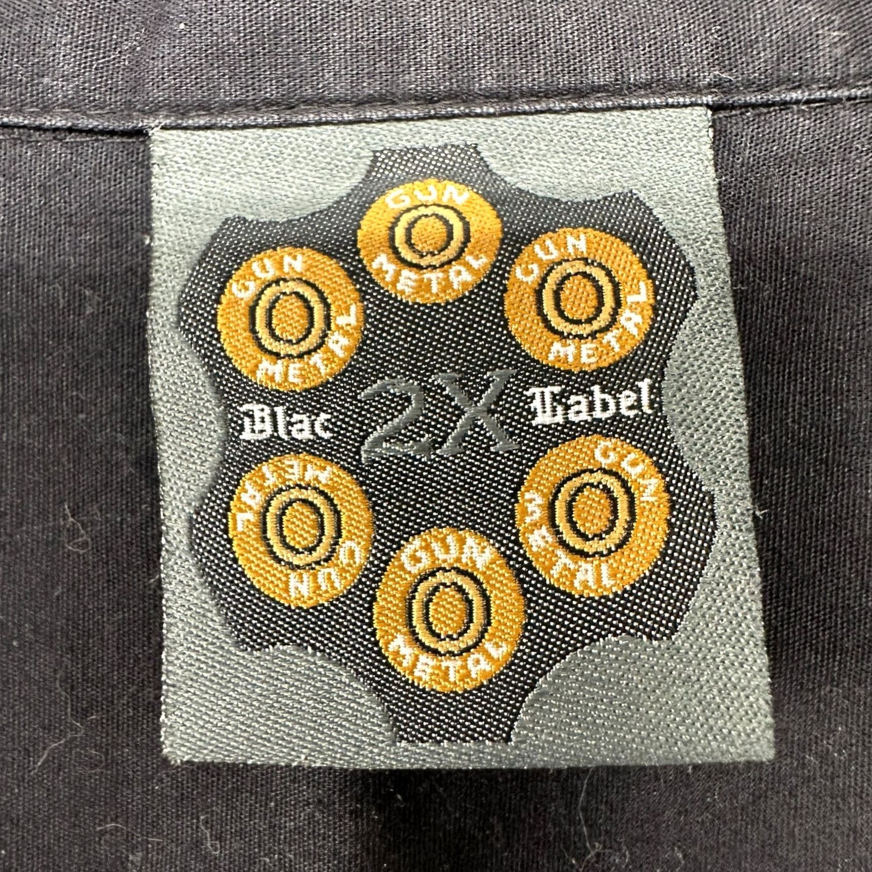 Vintage VINTAGE Blac Label Shirt Mens 2XL Black Cargo Pockets Steampunk Y2K 90s Workwear Casual Button-Up Long Sleeve Cotton Flannel Dark Black Mens Size US XXL / EU 58 / 5 - 4 Thumbnail