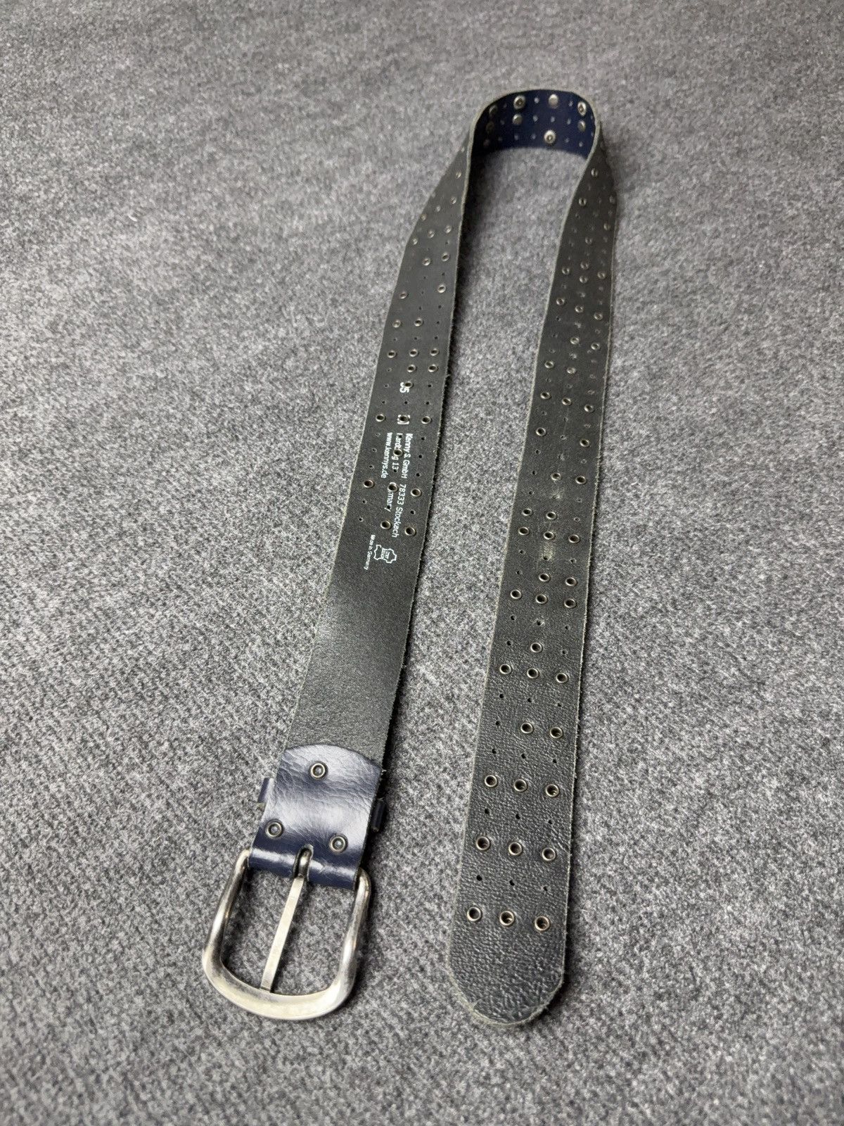 Japanese Brand Vintage Japanese Leather Punk Emo Rock Goth Y2K Drill belt Size ONE SIZE - 12 Thumbnail