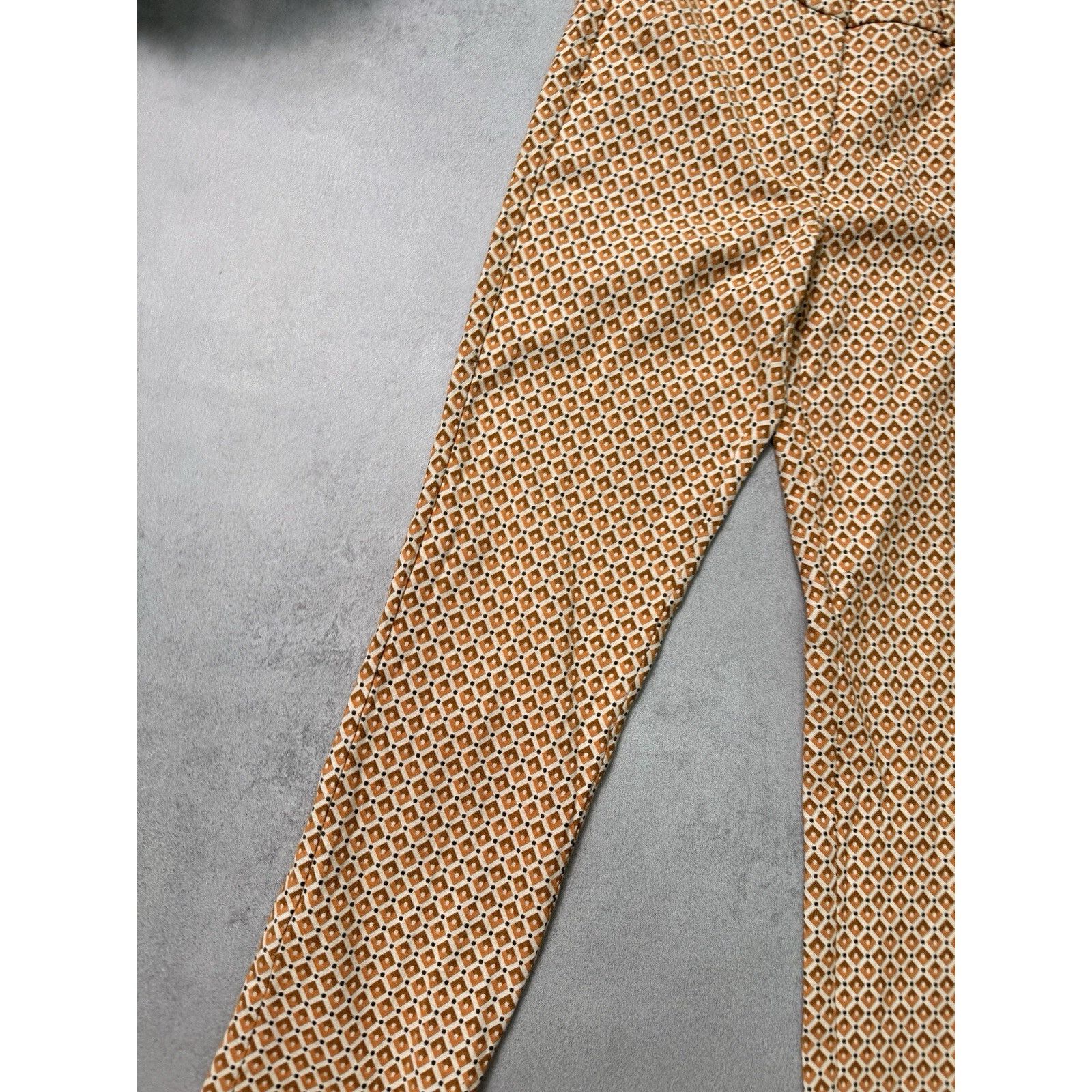 Weekend Max Mara WEEKEND MAX MARA Orange Patterned Papaya Trousers Size 26" / US 2 / IT 38 - 7 Thumbnail