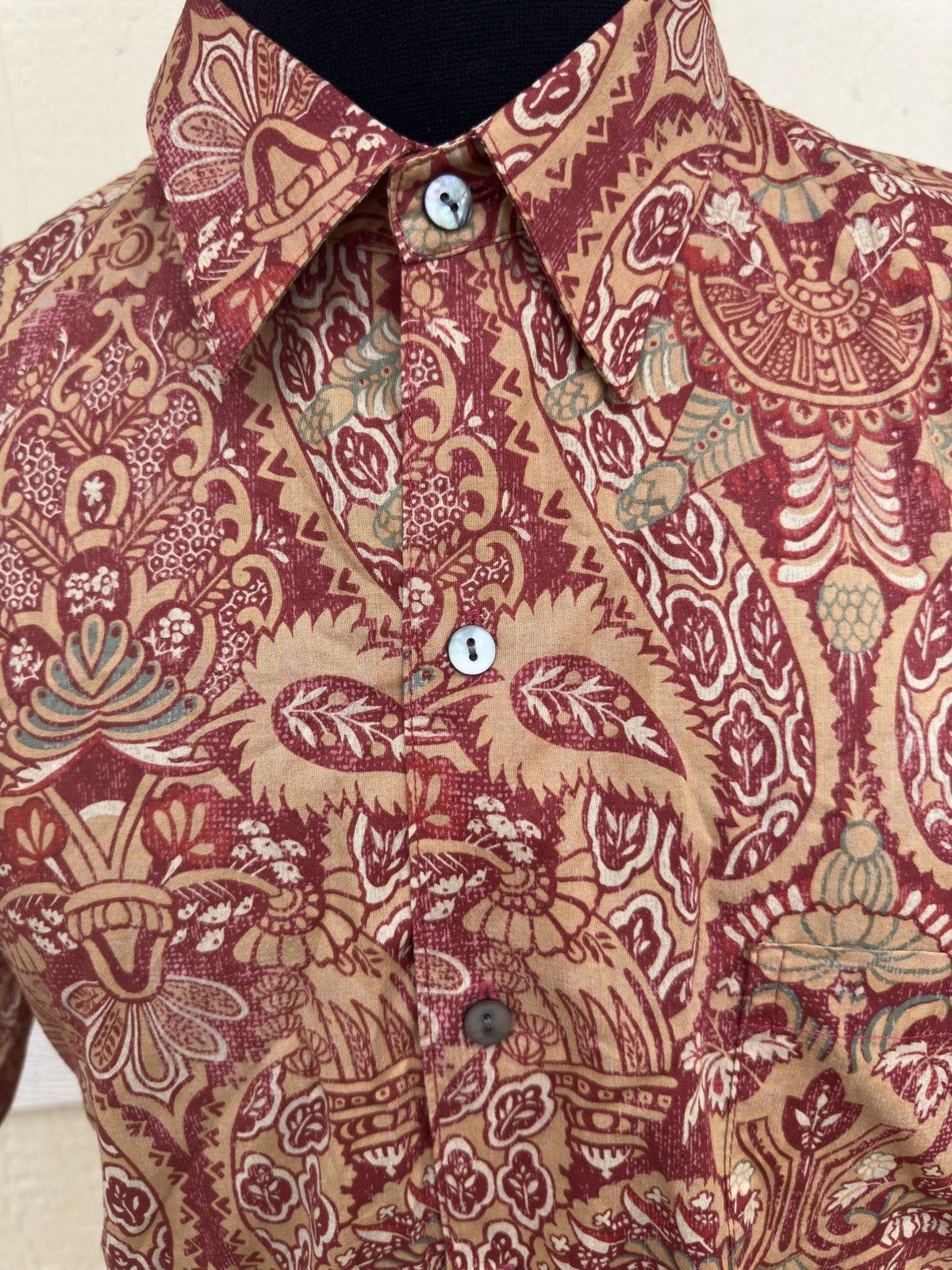 Tori Richard Tori Richard Hawaiian Print Red Full Button Men's Medium Size US M / EU 48-50 / 2 - 3 Thumbnail