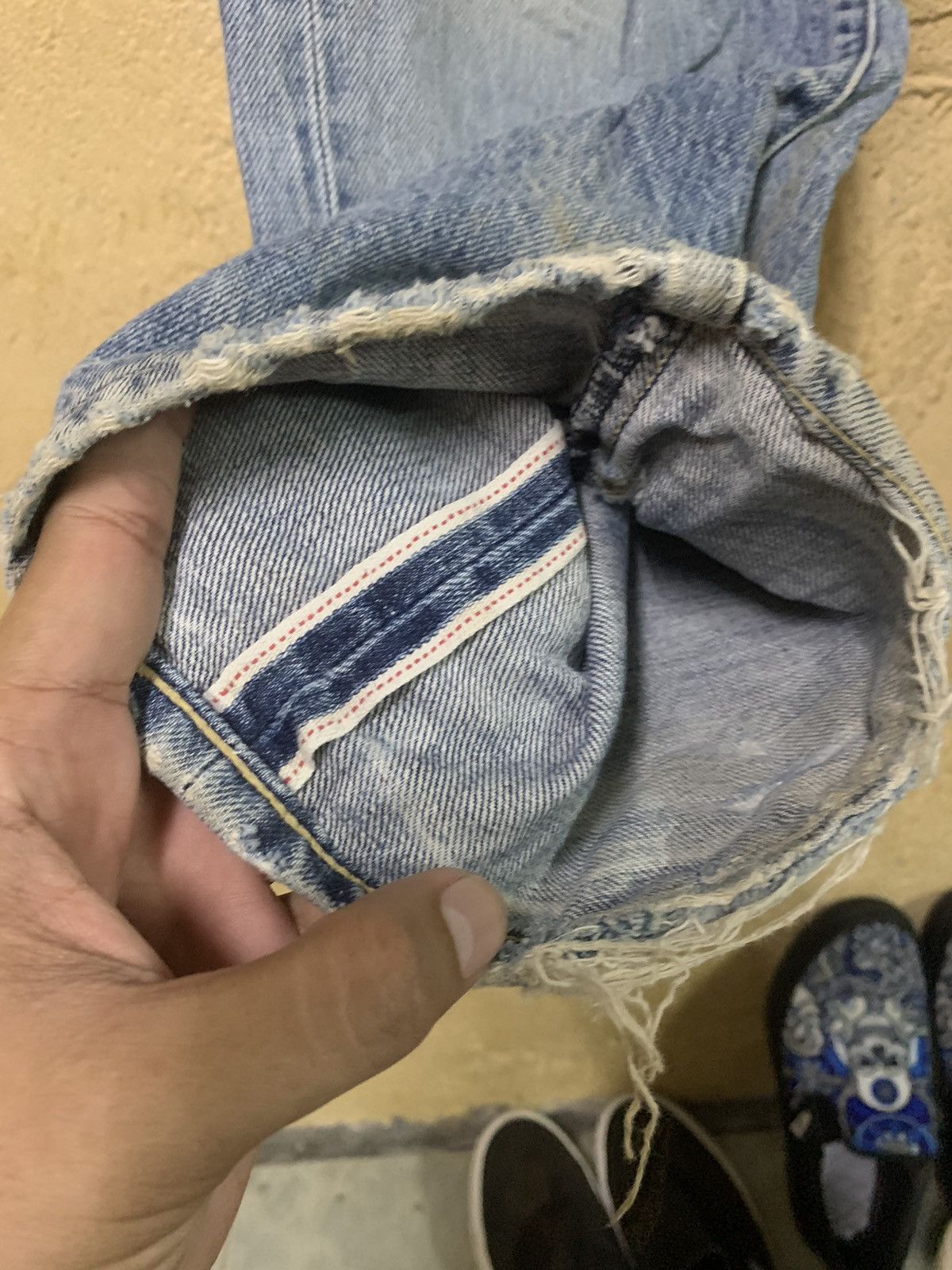 Japanese Brand × Levi's Vintage Clothing × Vintage Vintage Levi’s Big E Distressed Size US 27 - 19 Thumbnail