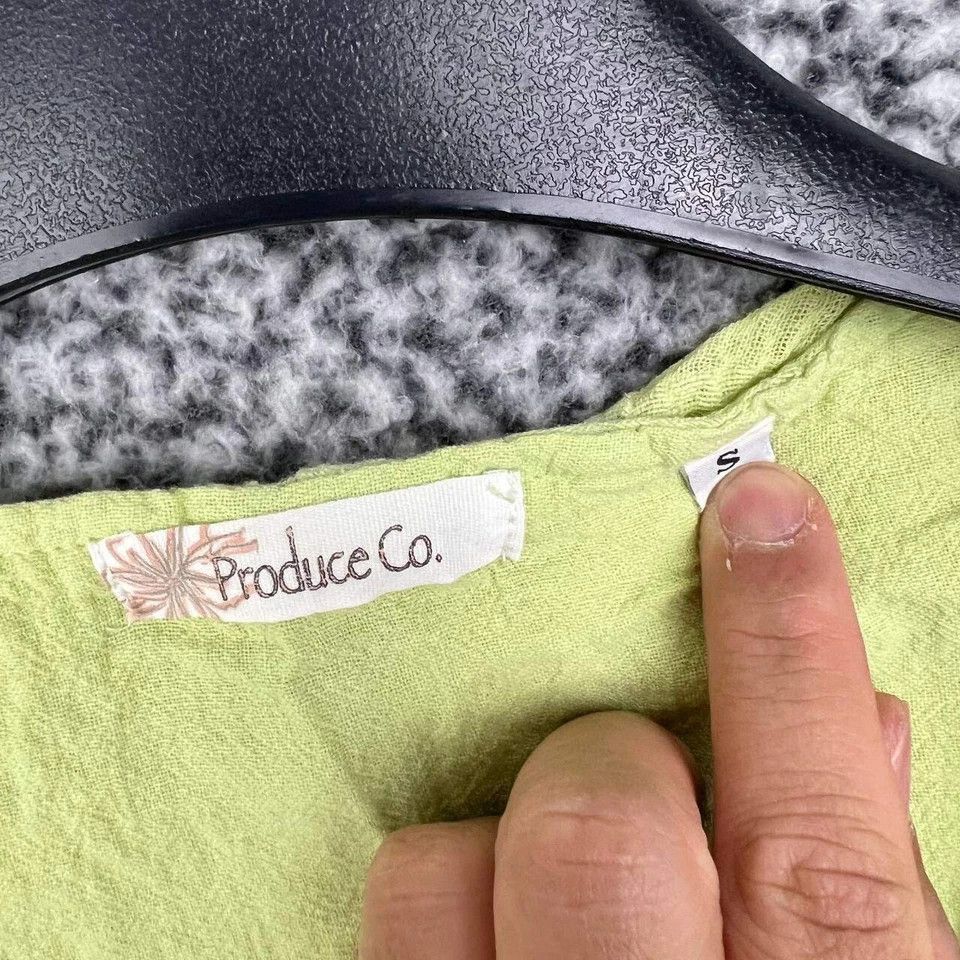 Other Produce Co. Blouse Women Green Plain Sleeveless Top Adults S Size S / US 4 / IT 40 - 3 Thumbnail