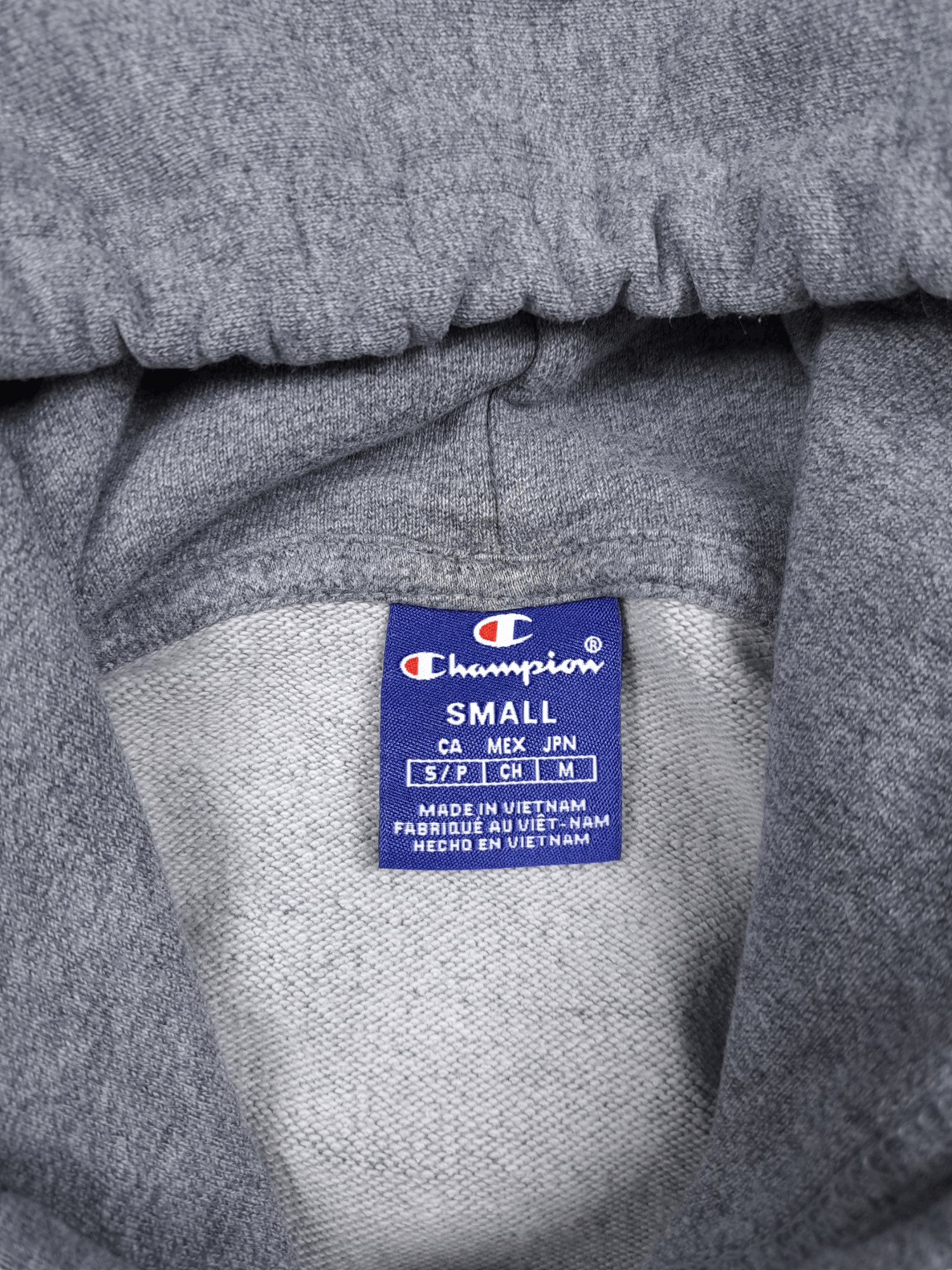 Champion × Vintage 💎 Champion Spell out Multi Logo Grey Hoodie Sweatshirt Zip Size US S / EU 44-46 / 1 - 5 Thumbnail