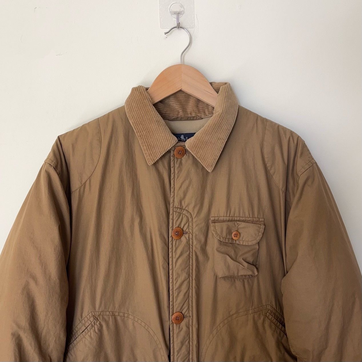 Ralph Lauren Vintage 80s Down Hunting Jacket Insulated Puffer Corduroy Size US M / EU 48-50 / 2 - 2 Thumbnail