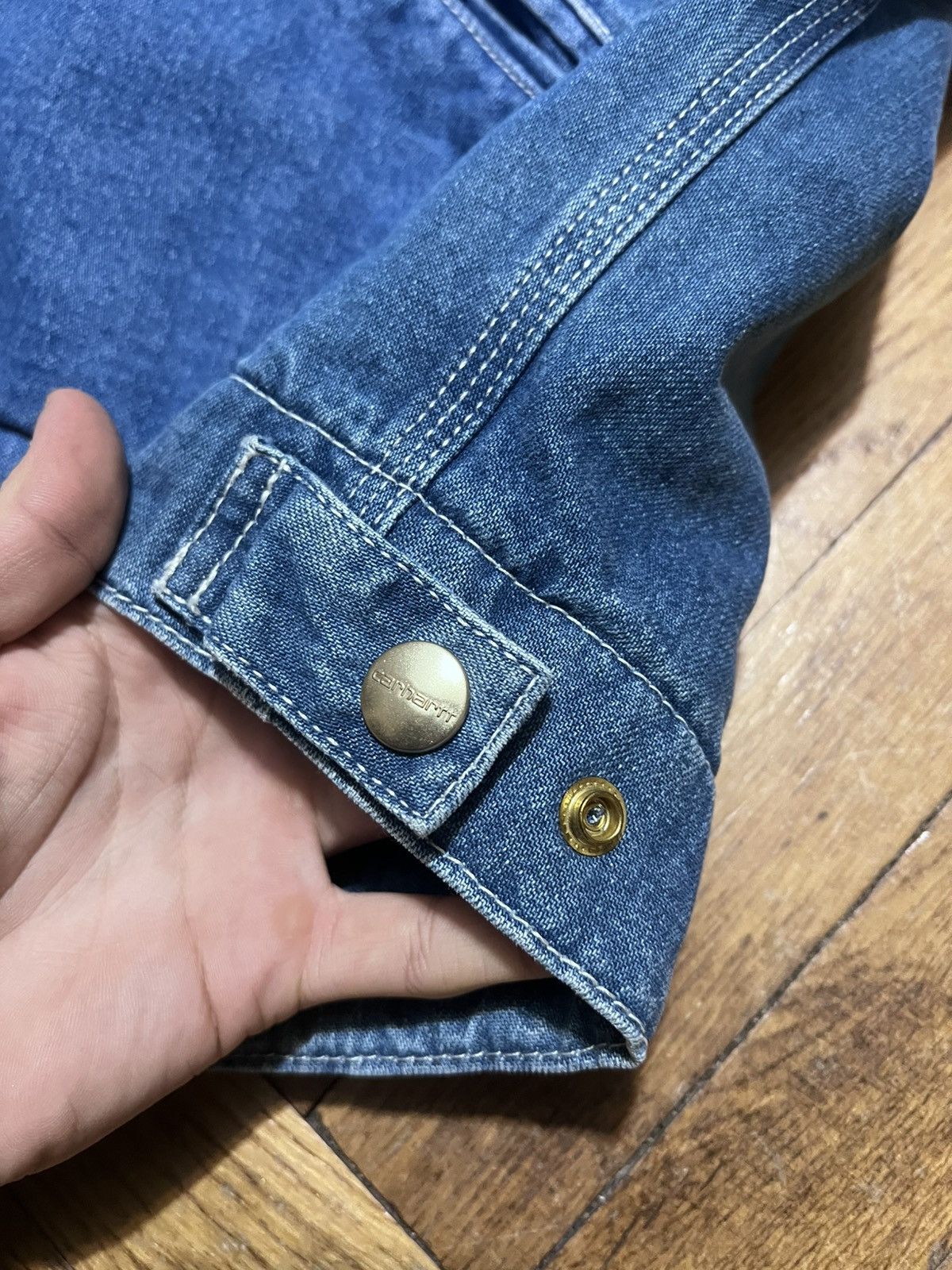 Carhartt Carhartt OG Detroit Jacket blue denim S Size US S / EU 44-46 / 1 - 6 Thumbnail