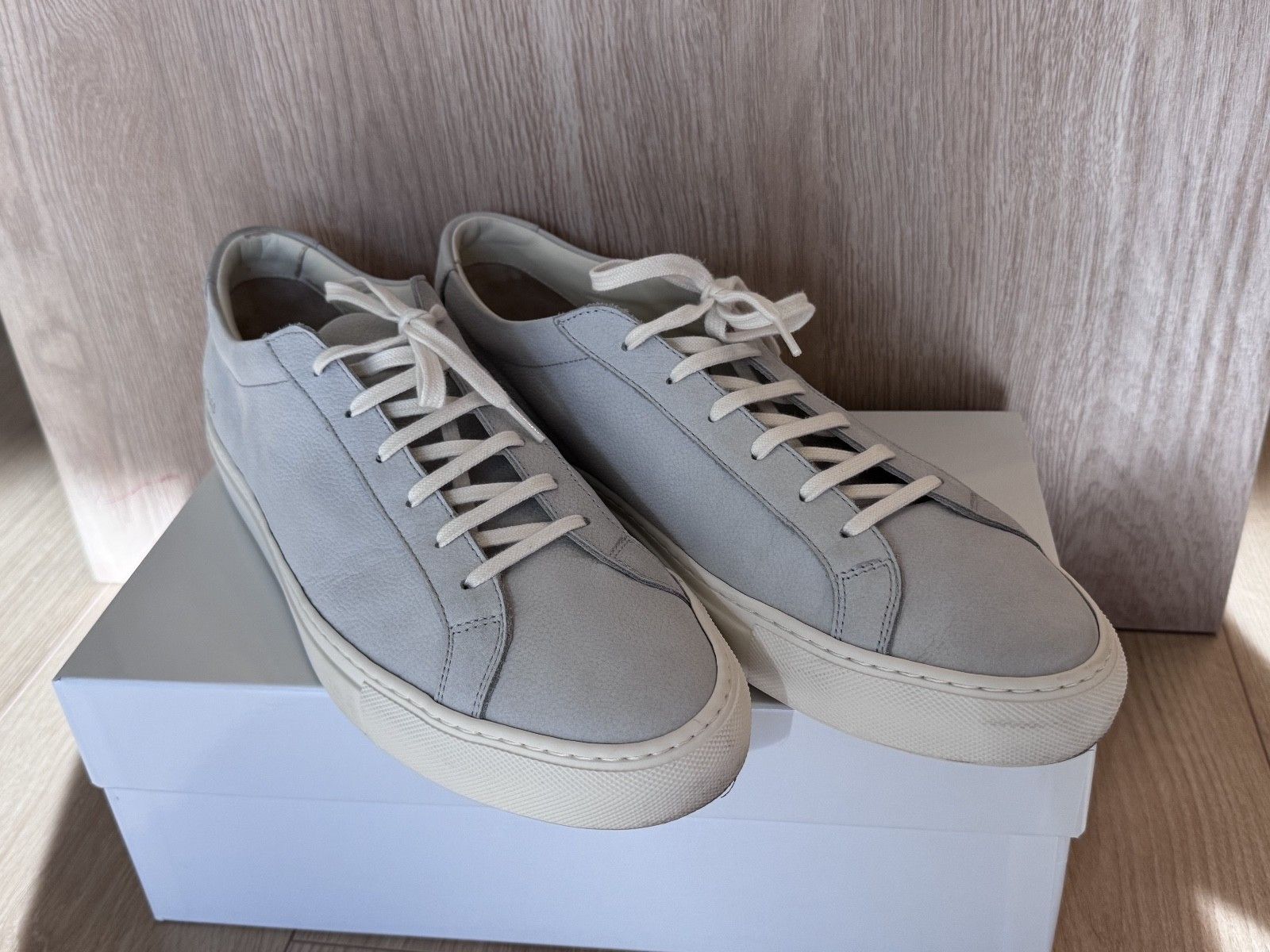 Common Projects COMMON PROJECTS Gray Contrast Achilles Sneakers Size 12 / 45 Size US 12 / EU 45 - 1 Thumbnail