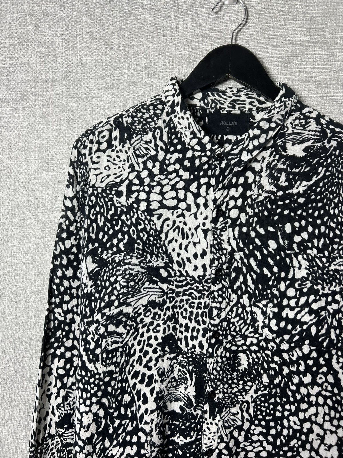 Rolla's ROLLAS All Over Print Leopard Button Up Long Sleeve Shirt Size US L / EU 52-54 / 3 - 4 Thumbnail