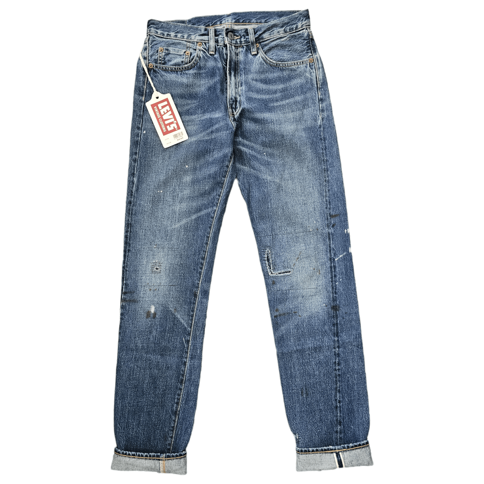 image of Levis Vintage Clothing Lvc Levi's Vintage Clothing 1954 501 W30L34 Selvedge Big E in Blue, Men's