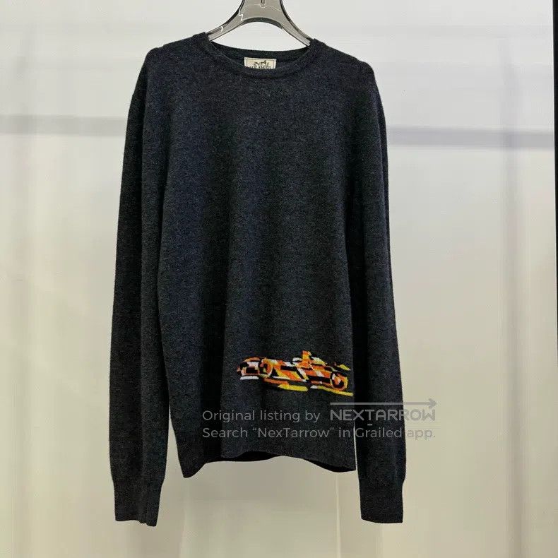 Hermes Hermes Dark Gray Cashmere Sweater Size US L / EU 52-54 / 3 - 1 Thumbnail