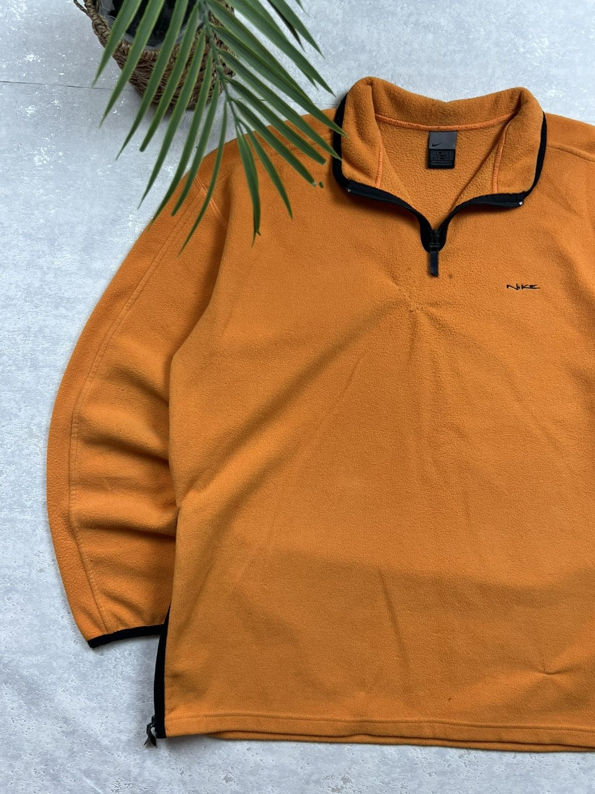 Nike 90s Nike Embroidered Logo Vintage Y2K 1/4 Zip Fleece Jacket Size US XL / EU 56 / 4 - 2 Thumbnail