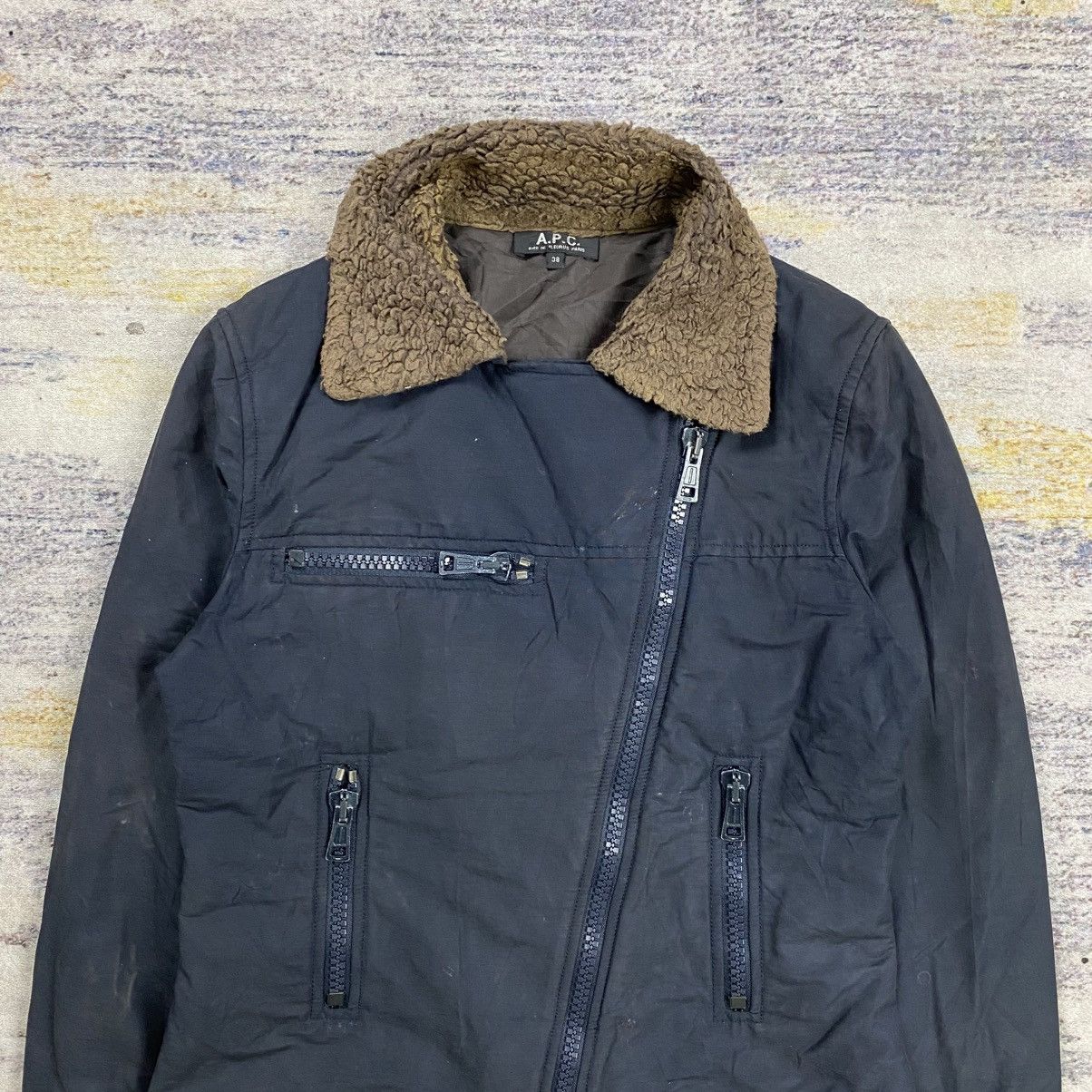 A.P.C. A.p.c asymmetrical bikers jacket Size US S / EU 44-46 / 1 - 4 Thumbnail