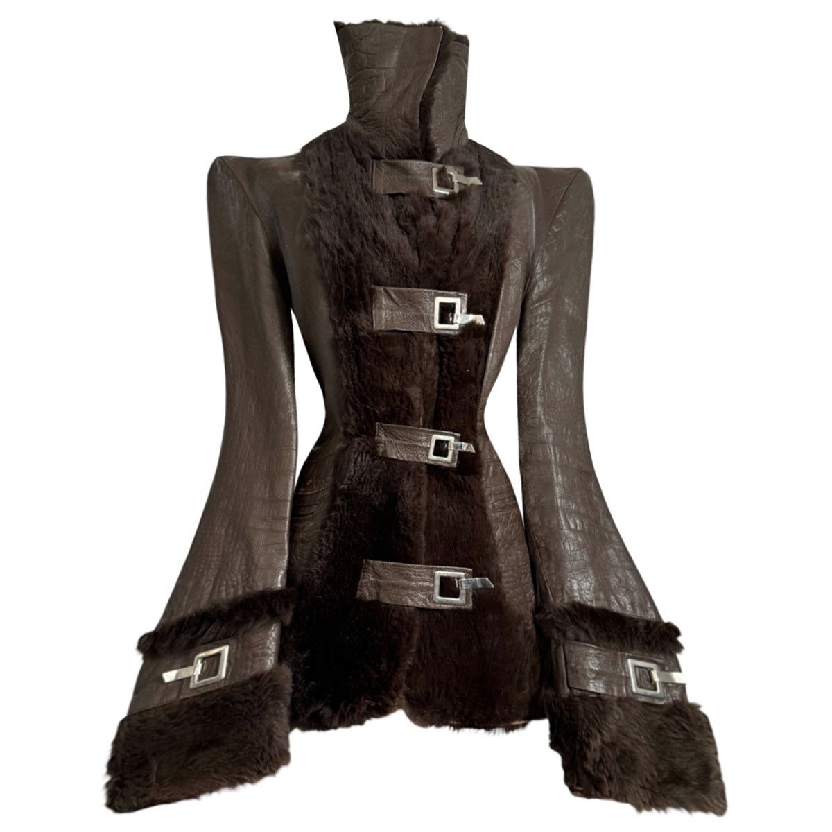 Dolce & Gabbana Runway Rabbit coat jacket