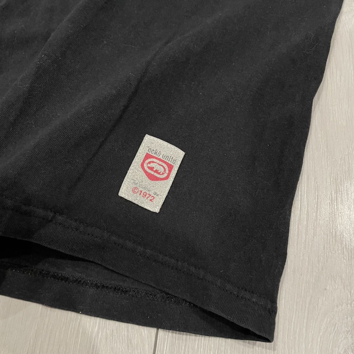 Ecko Unltd. × Shorty's Skateboards × Southpole Black Ecko tee shirt vintage skate baggy eminem gang wu skat Size US L / EU 52-54 / 3 - 6 Thumbnail