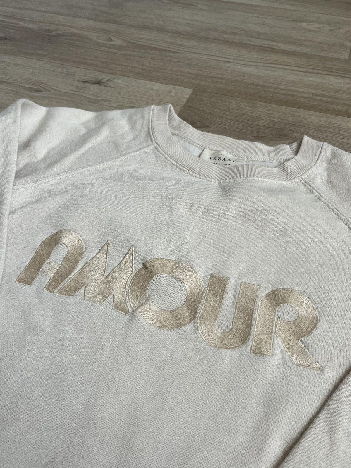 Sezane Sézane Amour Center Big Logo Sweatshirt Size S / US 4 / IT 40 - 2 Thumbnail