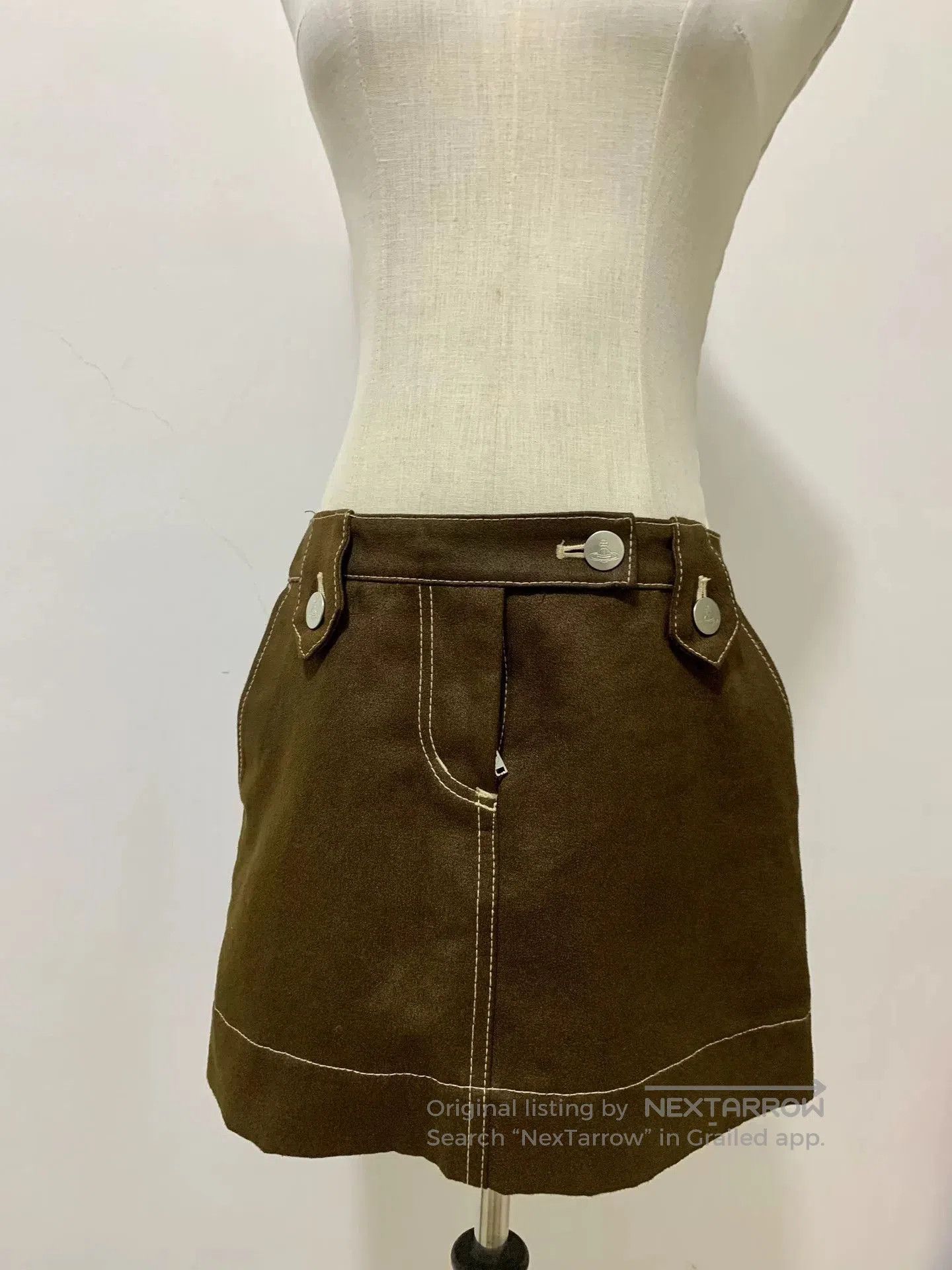 Vivienne Westwood vivienne westwood brown suede mini skirt. Size 22" - 1 Thumbnail
