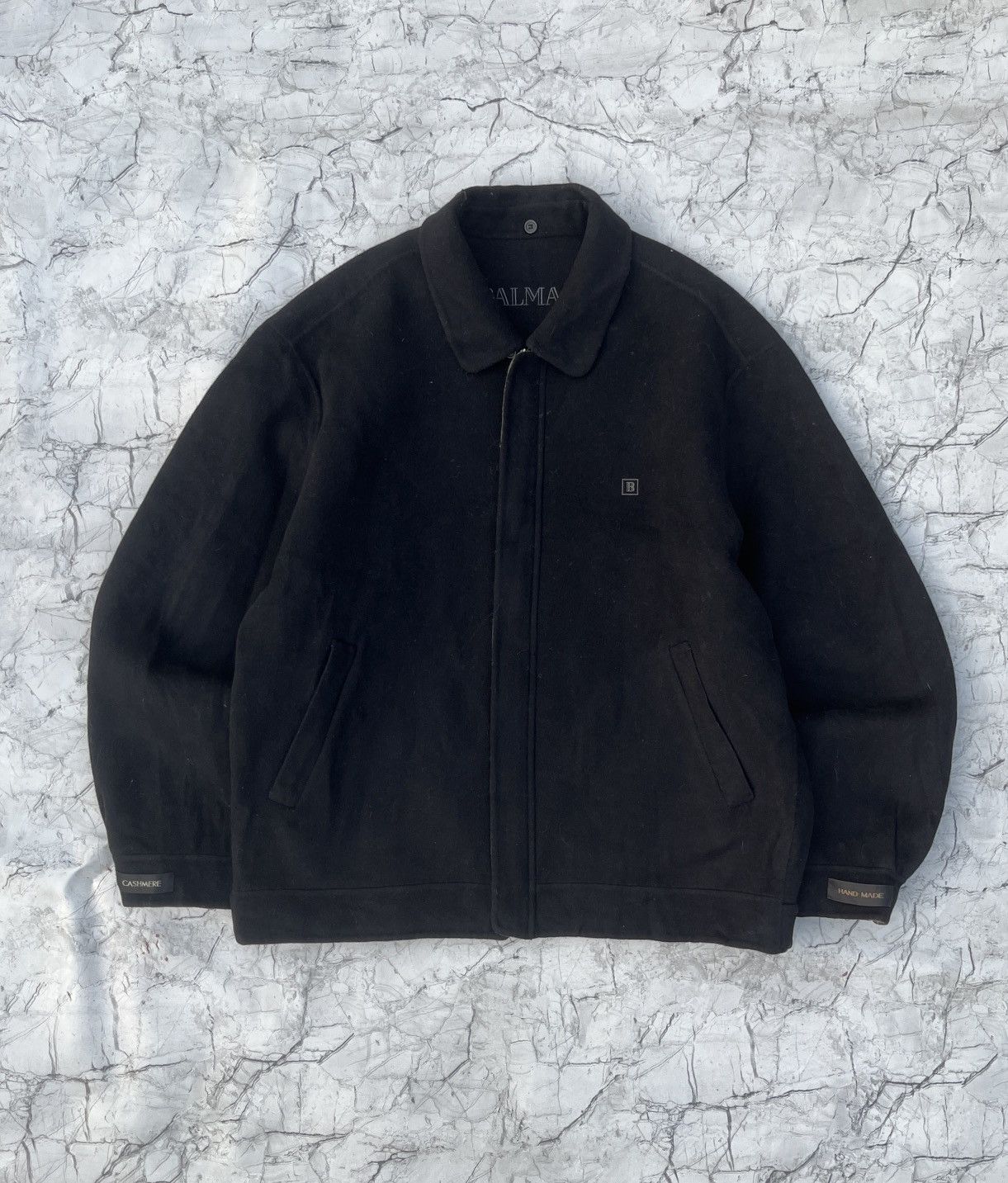 Balmain Vintage Archived Balmain Handmade Cashmere Wool Coat Size US XL / EU 56 / 4 - 14 Thumbnail