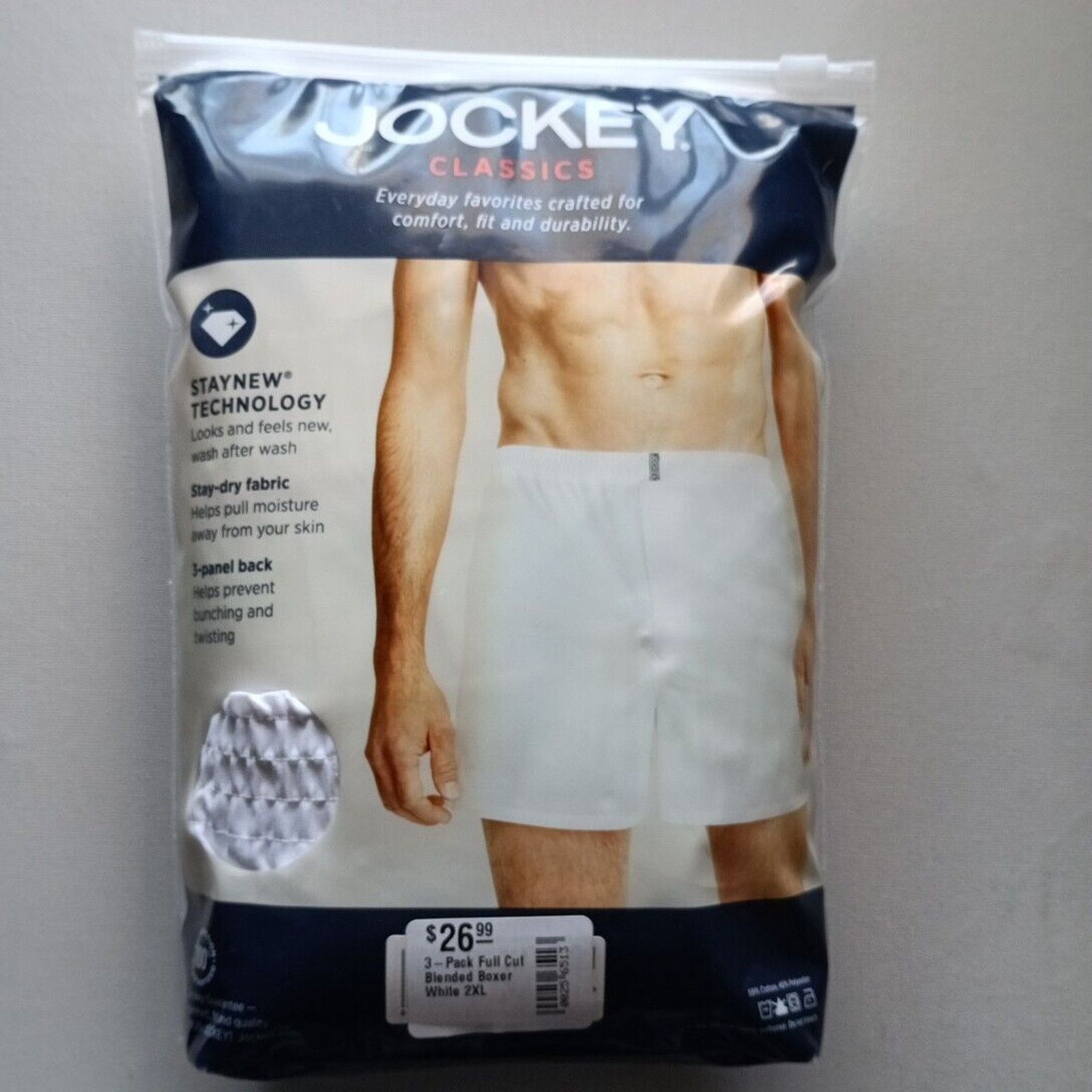 Jockey Jockey Classics Fit Full Cut Woven Boxers Size 44 - 3 Thumbnail