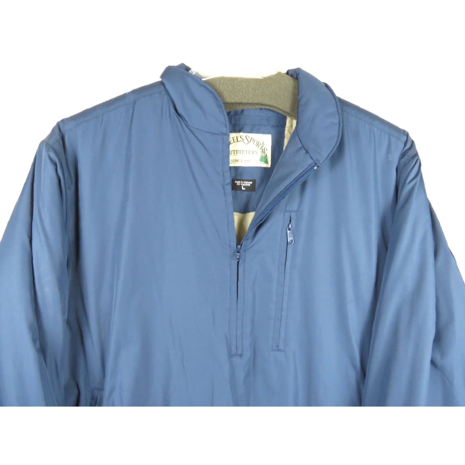 Vintage VINTAGE Field & Stream Jacket Windbreaker Cotton Zip Blue L Adults Mens Regular Collared Outdoors - Size US L / EU 52-54 / 3 - 3 Thumbnail