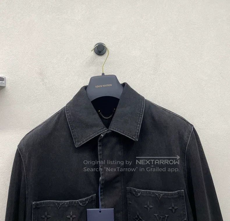 Louis Vuitton Louis Vuitton 24 Washed and Worn Black Denim Jackets Size US S / EU 44-46 / 1 - 4 Thumbnail