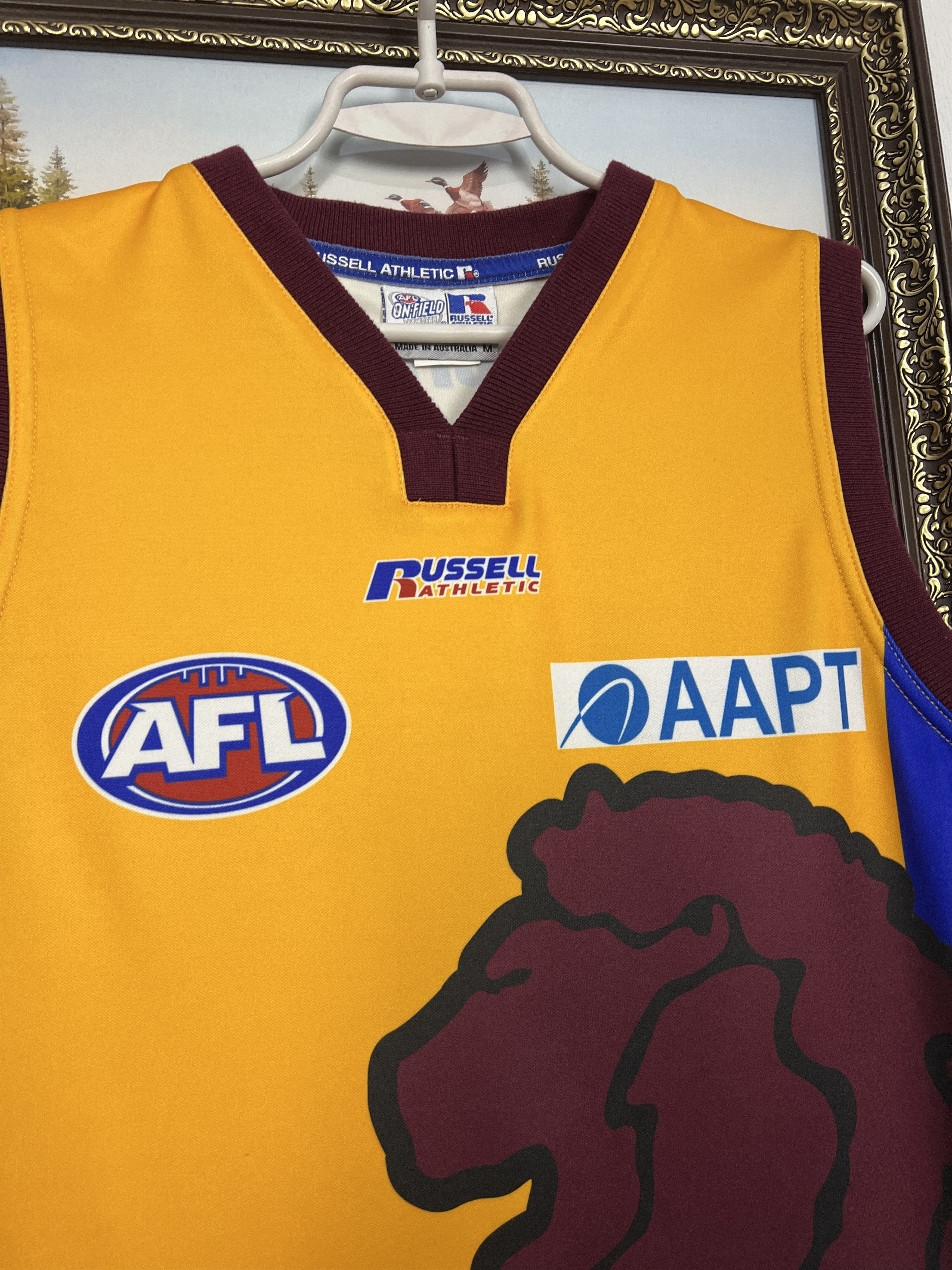 Vintage Brisbane Lions AFL Jersey Football Shirt Kit Trikot Rare Size US M / EU 48-50 / 2 - 4 Thumbnail