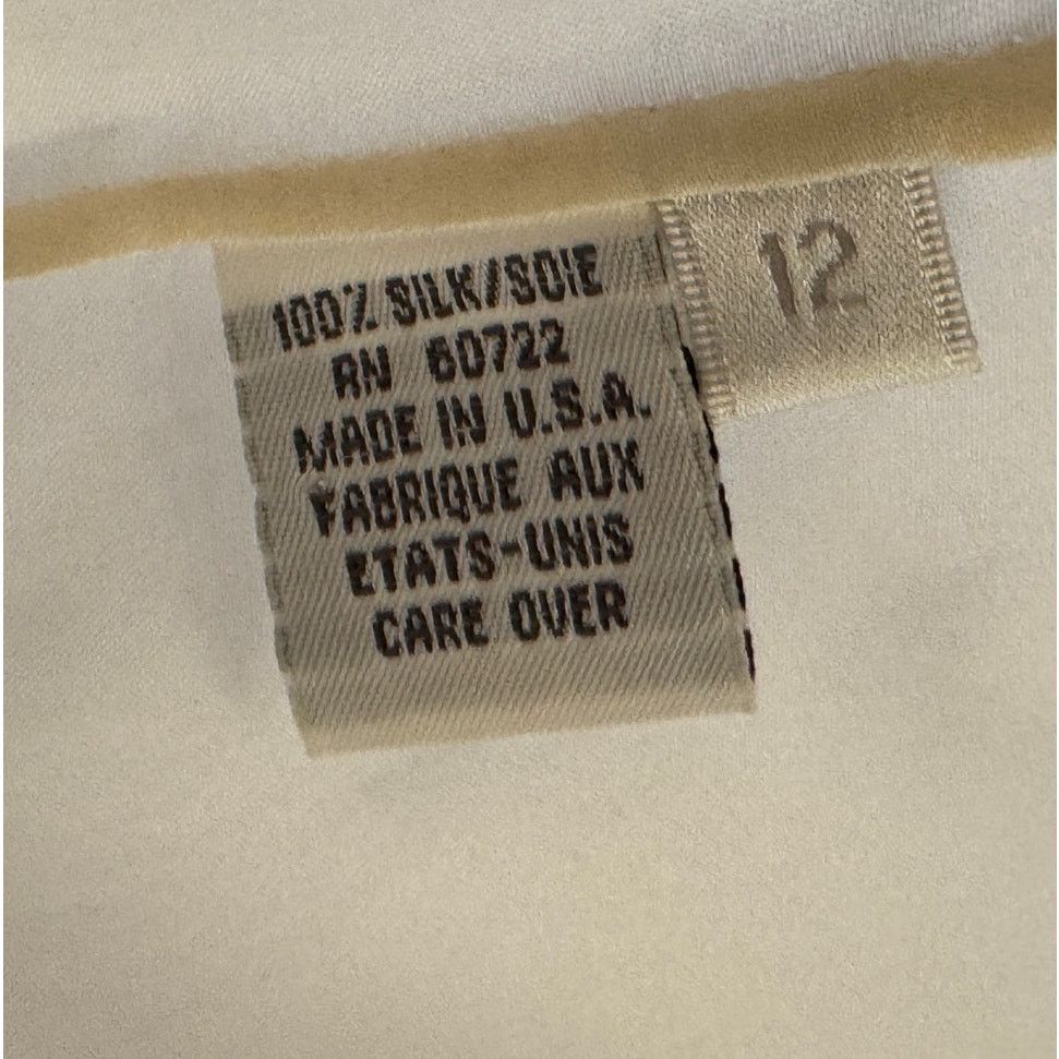Burberry Burberry Women's Off-White Silk Tuxedo Vest Size XL / US 12-14 / IT 48-50 - 4 Thumbnail