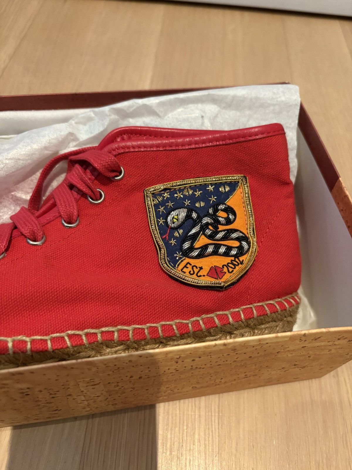 Opening Ceremony Opening ceremony Snake emblem patch high top sneakers Size US 7 / IT 37 - 3 Thumbnail