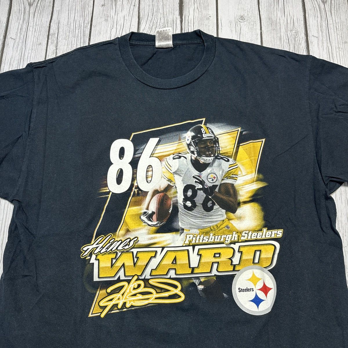 NFL Vintage Pittsburgh Steelers Hines Ward tee Size US XL / EU 56 / 4 - 3 Thumbnail