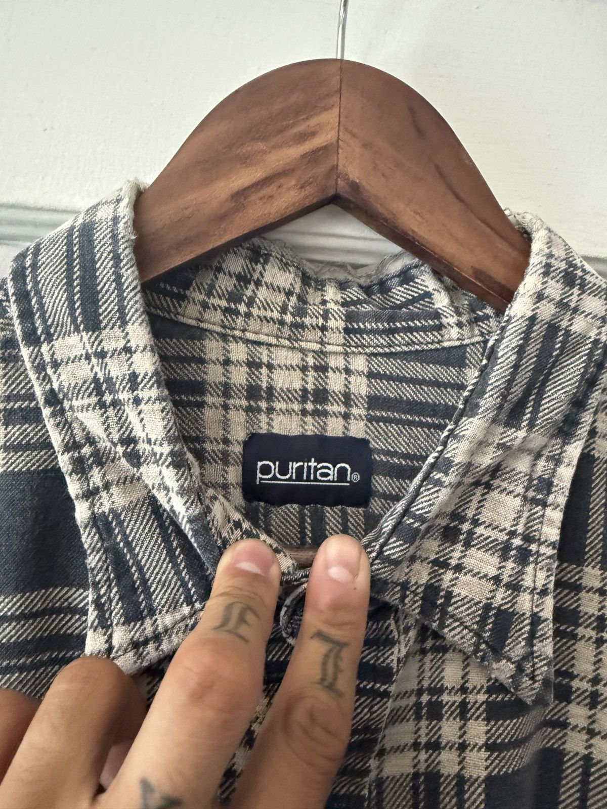 Vintage Sunfaded & Distressed Grunge Flannel Size US XL / EU 56 / 4 - 2 Thumbnail