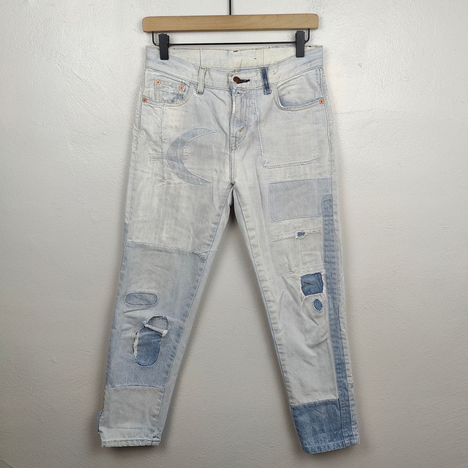 Levi's Levis Vintage Clothing Patchwork Jeans Womens 27 Size 27" / US 4 / IT 40 - 1 Thumbnail