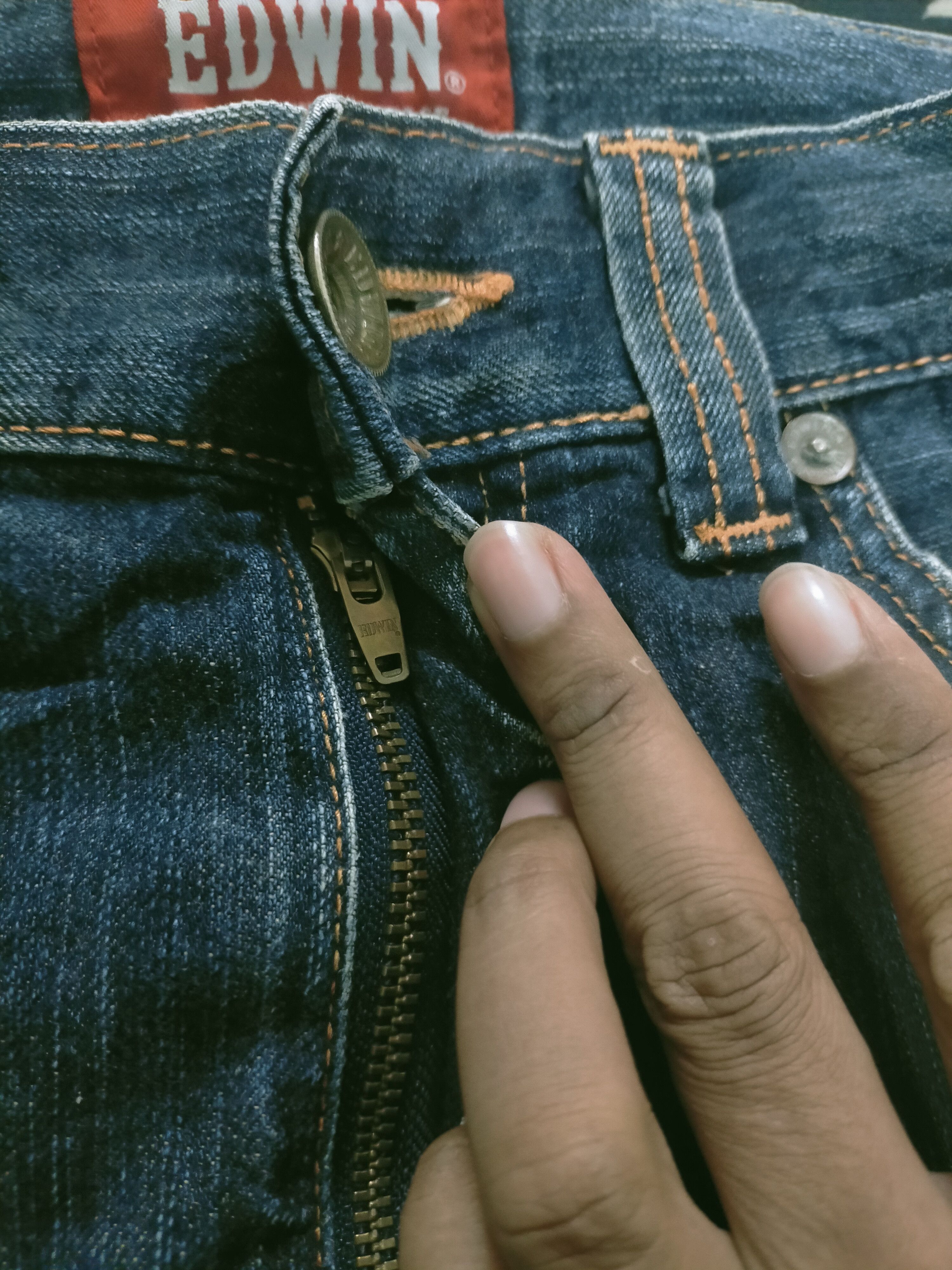 Edwin × Japanese Brand 🔥 Mudwash Distressed Edwin XV Jeans Size US 33 - 10 Thumbnail