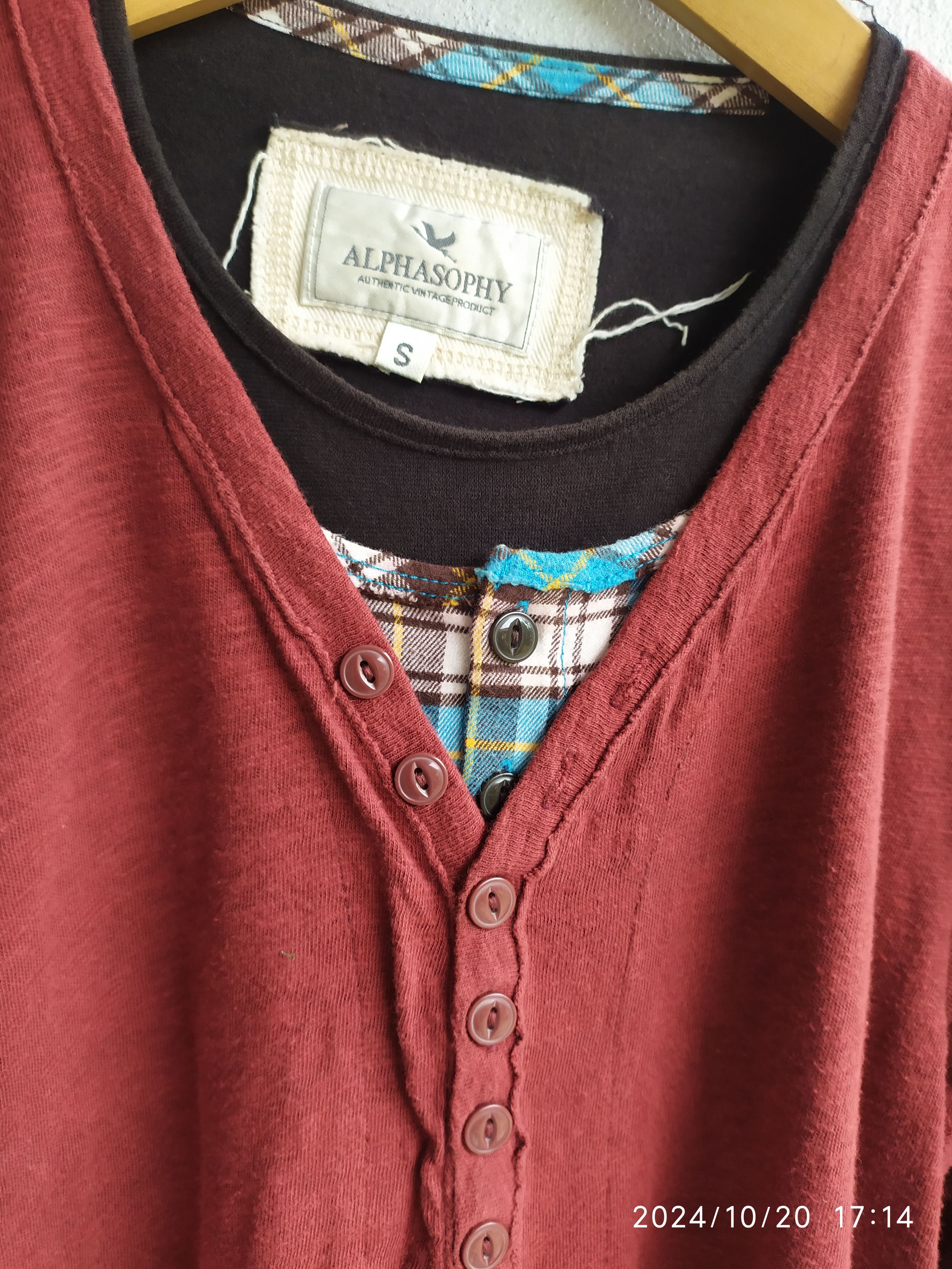 If Six Was Nine × Japanese Brand × Le Grande Bleu (L.G.B.) Japanese AlphaSophy dauble Layered Long Sleve ifsix Lgb Size US S / EU 44-46 / 1 - 9 Thumbnail