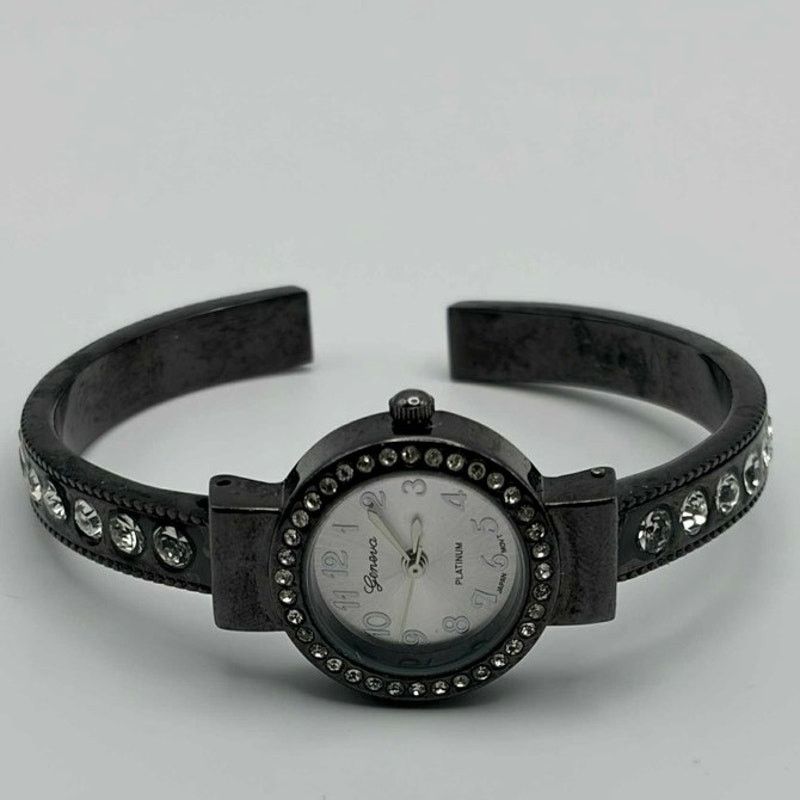 Geneva Black Geneva Cuff Watch Size ONE SIZE - 3 Thumbnail