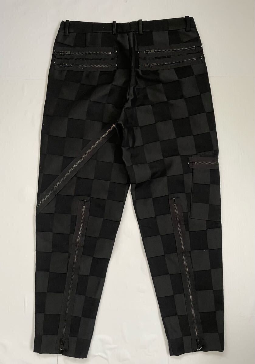 Number (N)ine NUMBER (N)INE 03ss Cart Period Plaid Bondage Pants Black 30 Size US 30 / EU 46 - 2 Thumbnail