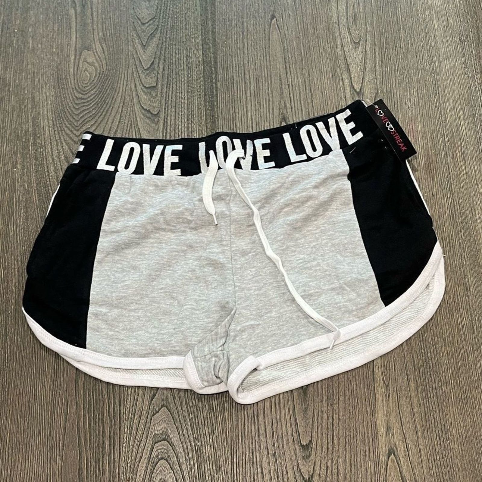 Vintage NWT Love Streak Womens Cotton Track Gym Shorts Size 1X Size 33" - 1 Thumbnail