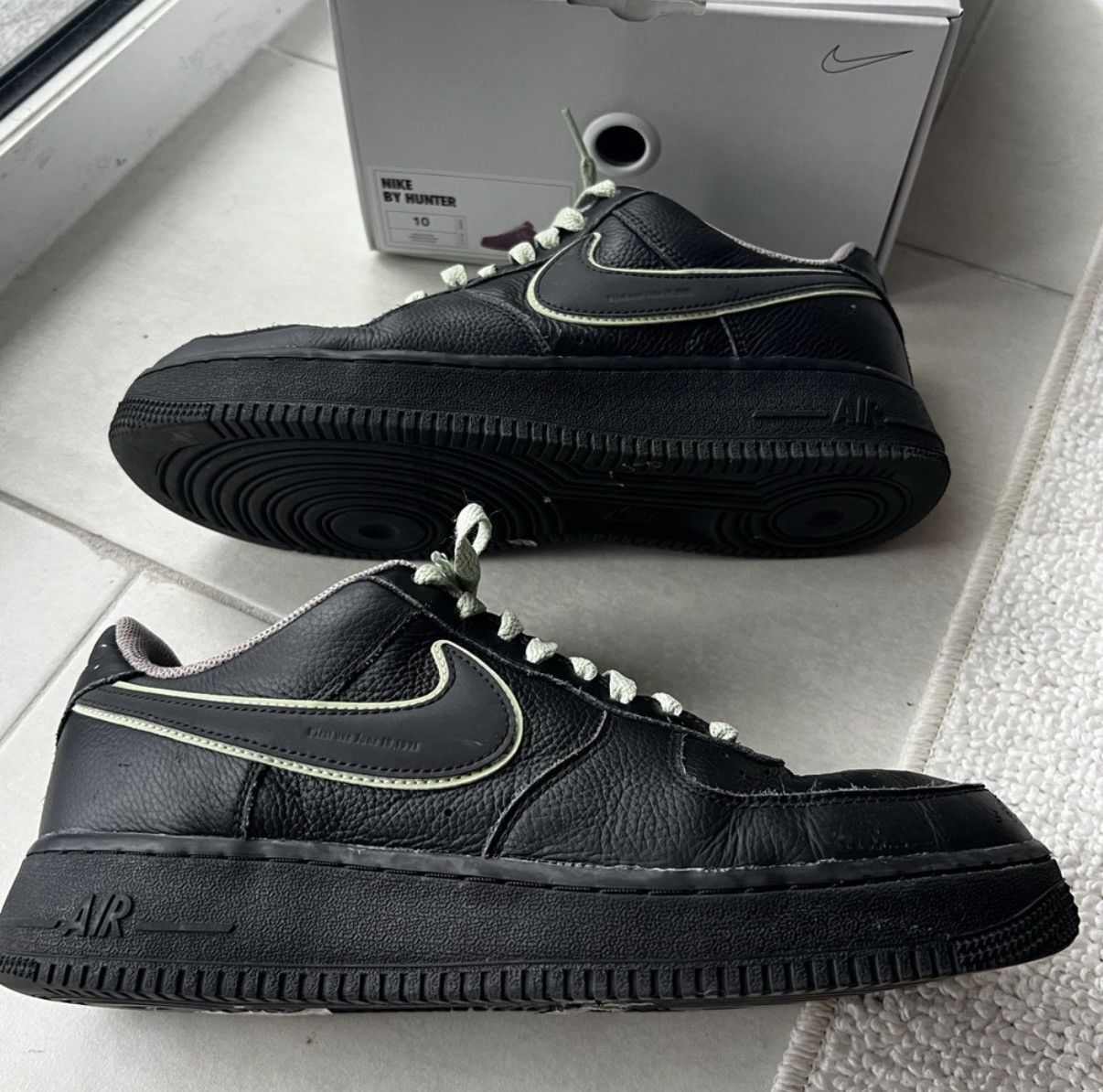 Nike Nike Air Force 1 Black Size US 10 / EU 43 - 6 Thumbnail