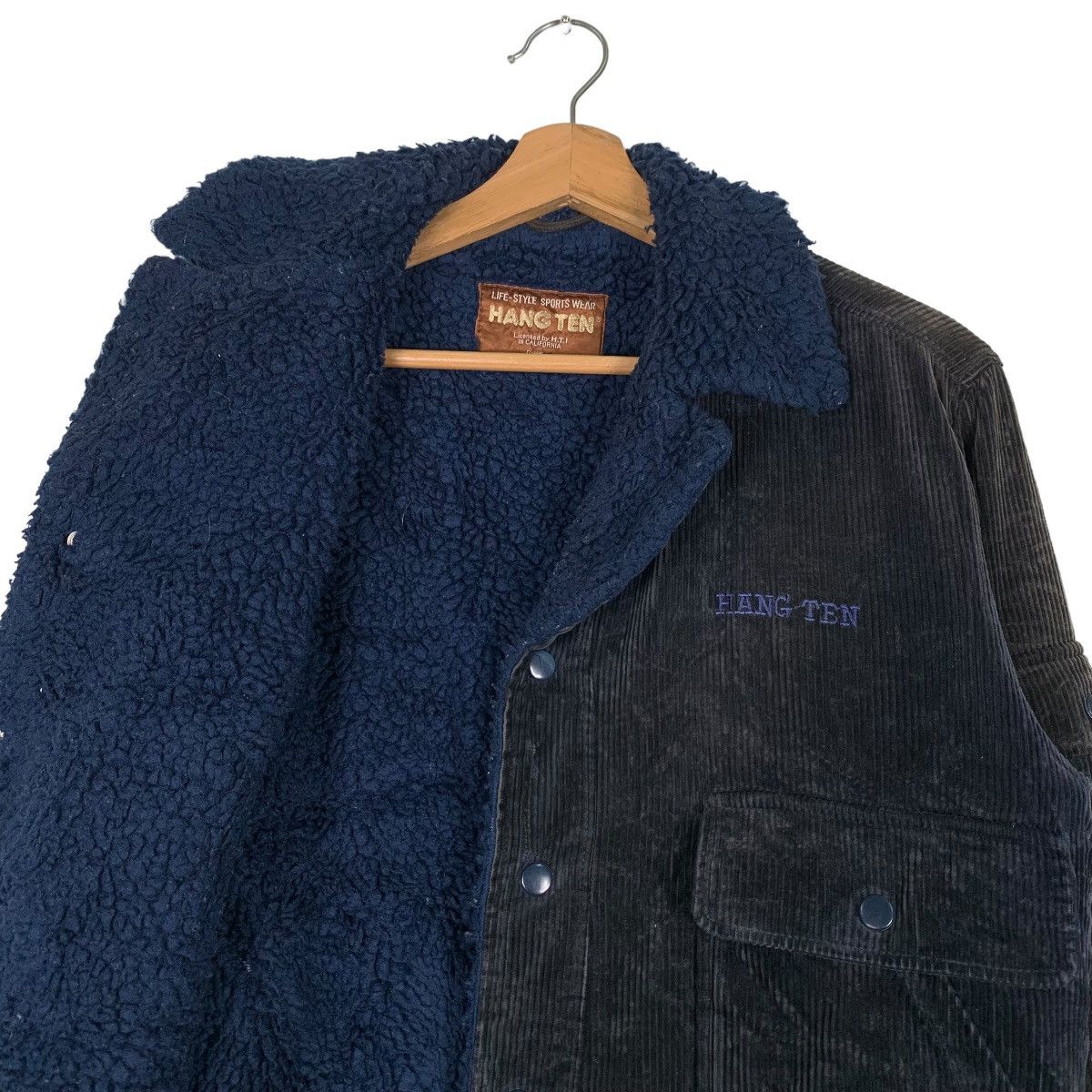 Hang Ten 70's HANG TEN Corduroy Sherpa Double Collar Jacket #0654-C30 Size US S / EU 44-46 / 1 - 10 Thumbnail