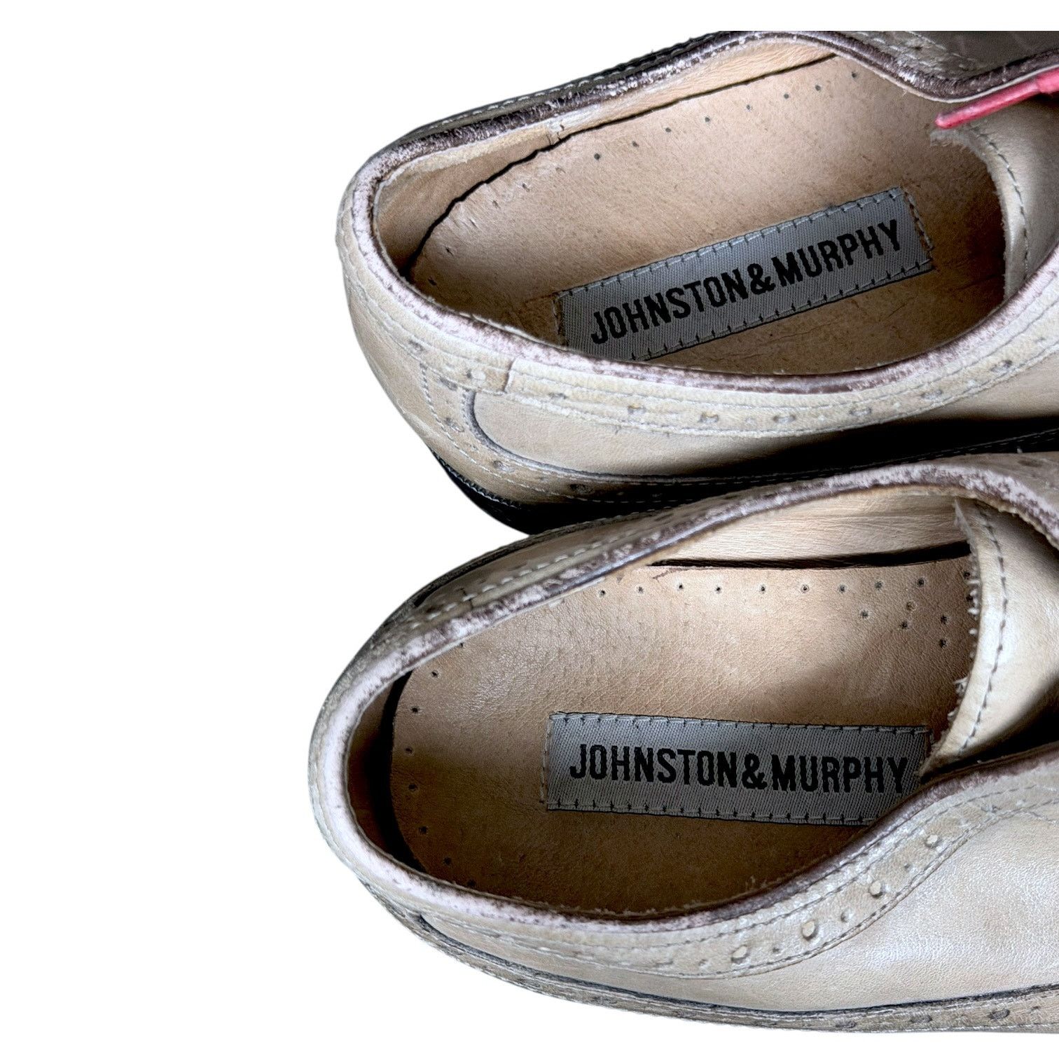 Johnston & Murphy Johnston & Murphy Tyndall Wing Tip Tan Oxford Shoes M 10.5 Size US 10.5 / EU 43-44 - 8 Thumbnail