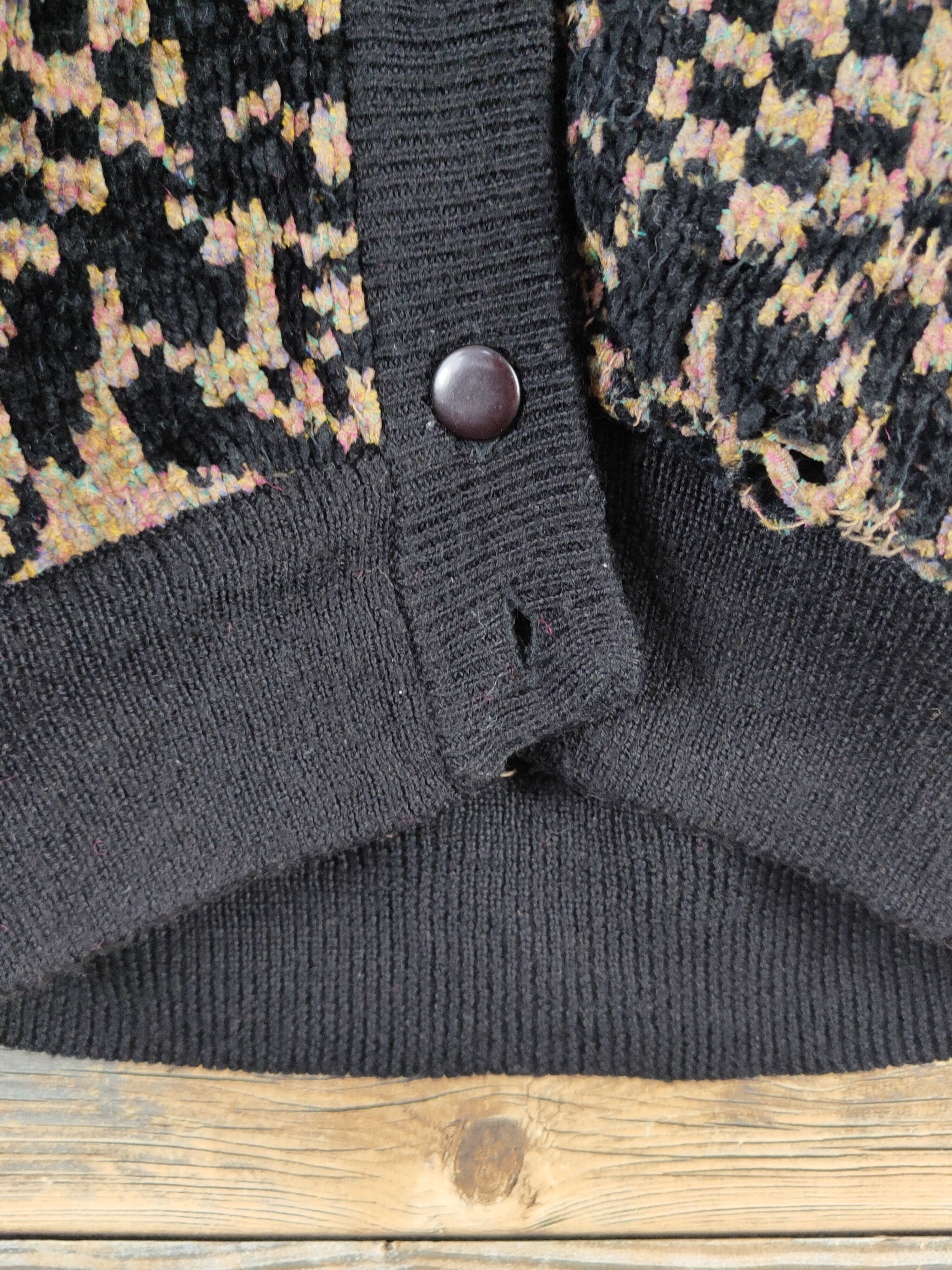 Japanese Brand × Vintage Acceilando Black Brown Knitwear Sweaters #W2165 Size M / US 6-8 / IT 42-44 - 3 Thumbnail