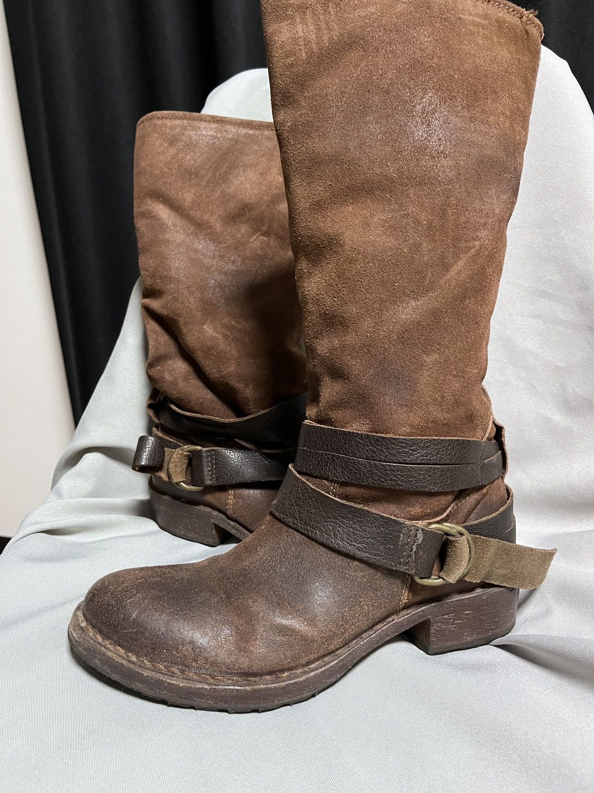 MoMA Moma Avant Garde Brown Leather + Fur Inside Warm Boots Size US 6 / IT 36 - 10 Thumbnail