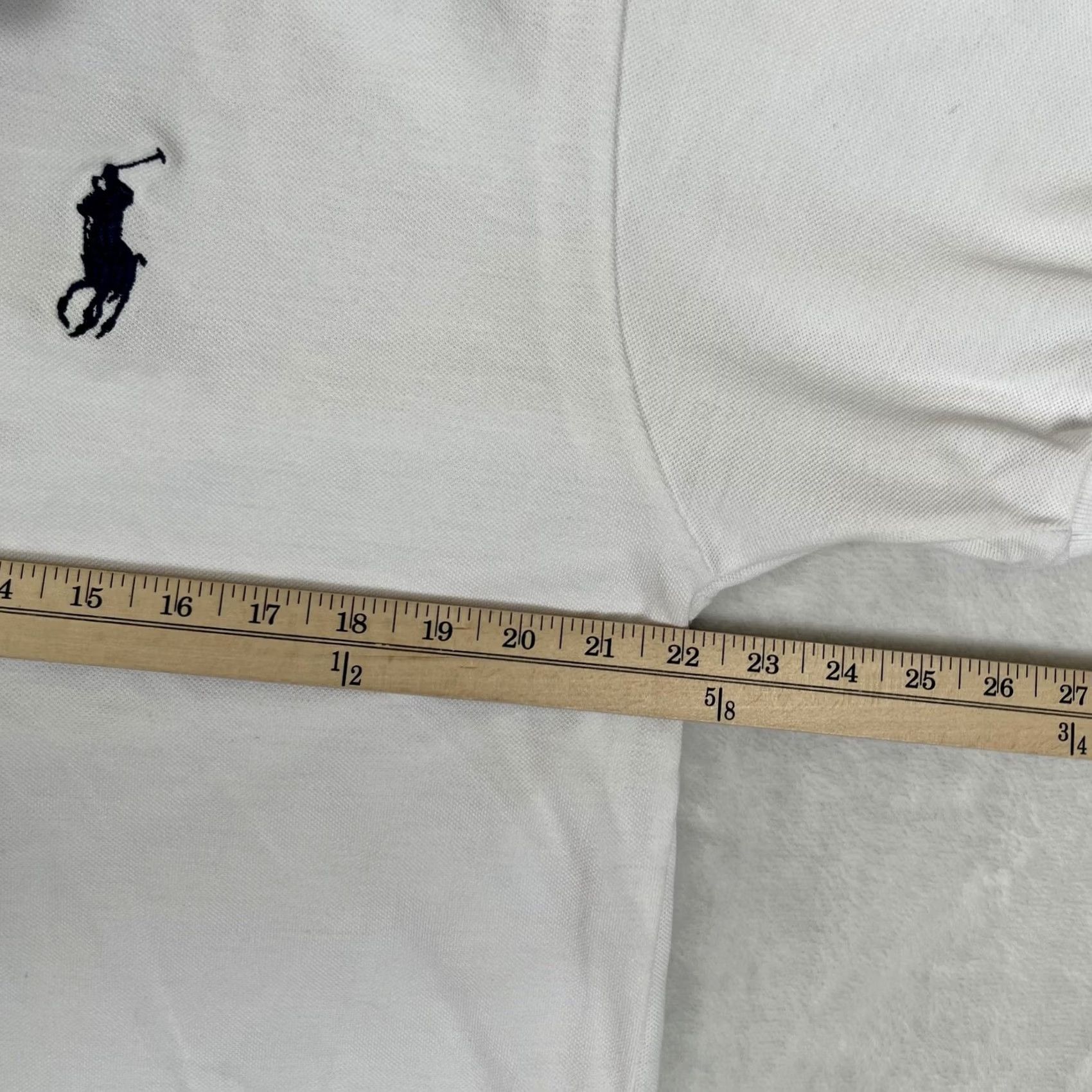 Ralph Lauren Vintage Polo Jeans Co. Ralph Lauren White Crest Golf Shirt Mens 2XL Size US XXL / EU 58 / 5 - 6 Thumbnail
