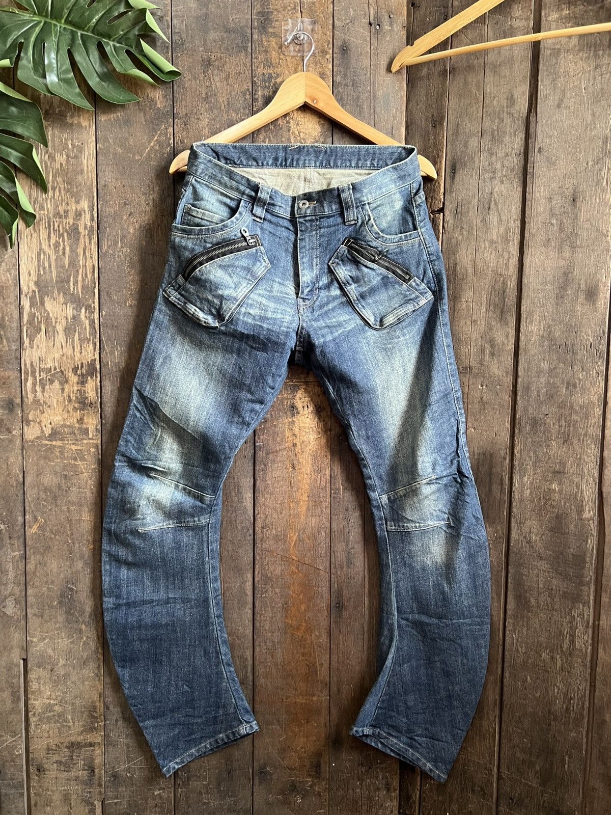 PPFM × Vintage Vintage PPFM Banana Cut Denim Jeans Size US 32 / EU 48 - 1 Thumbnail